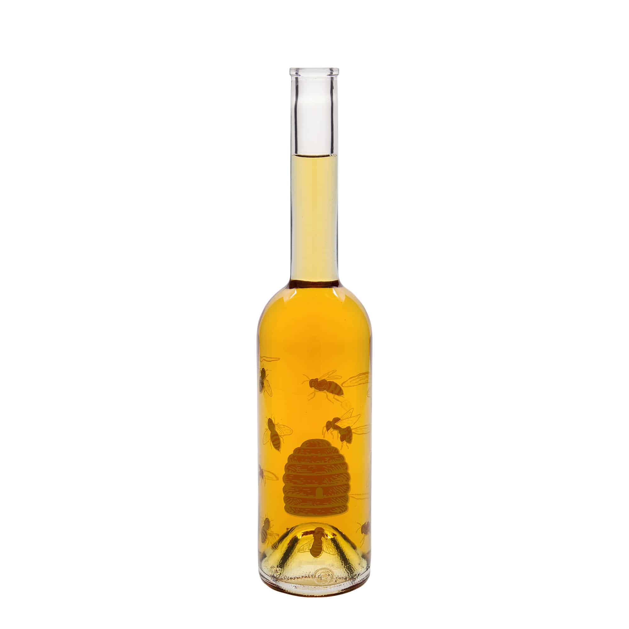 500 ml стъклена бутилка „Опера“, мотив: пчели, затваряне: коркова тапа