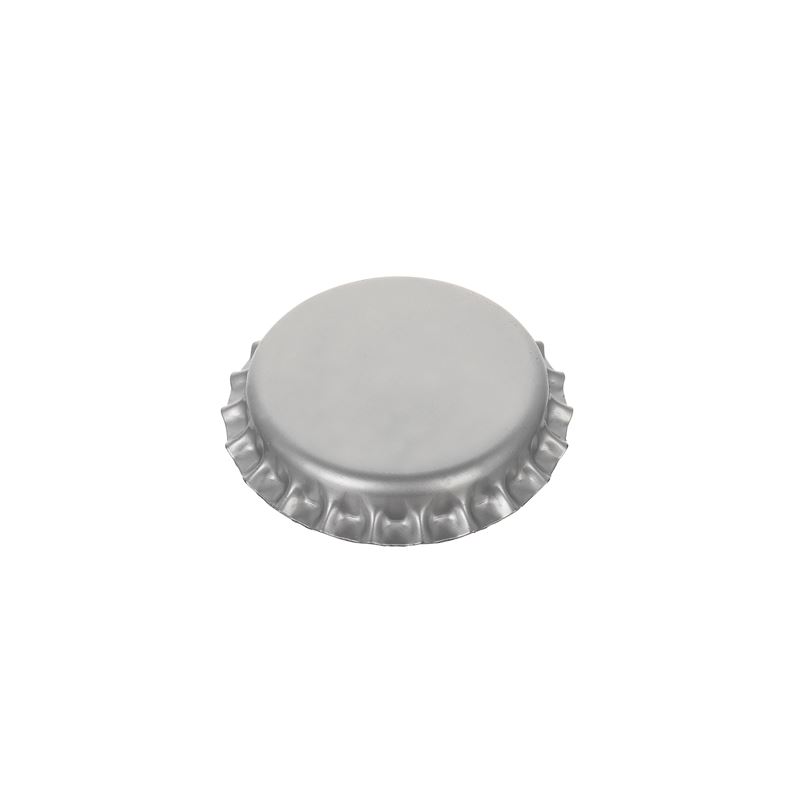 Капачка за бутилки 29 mm, метална, сребриста