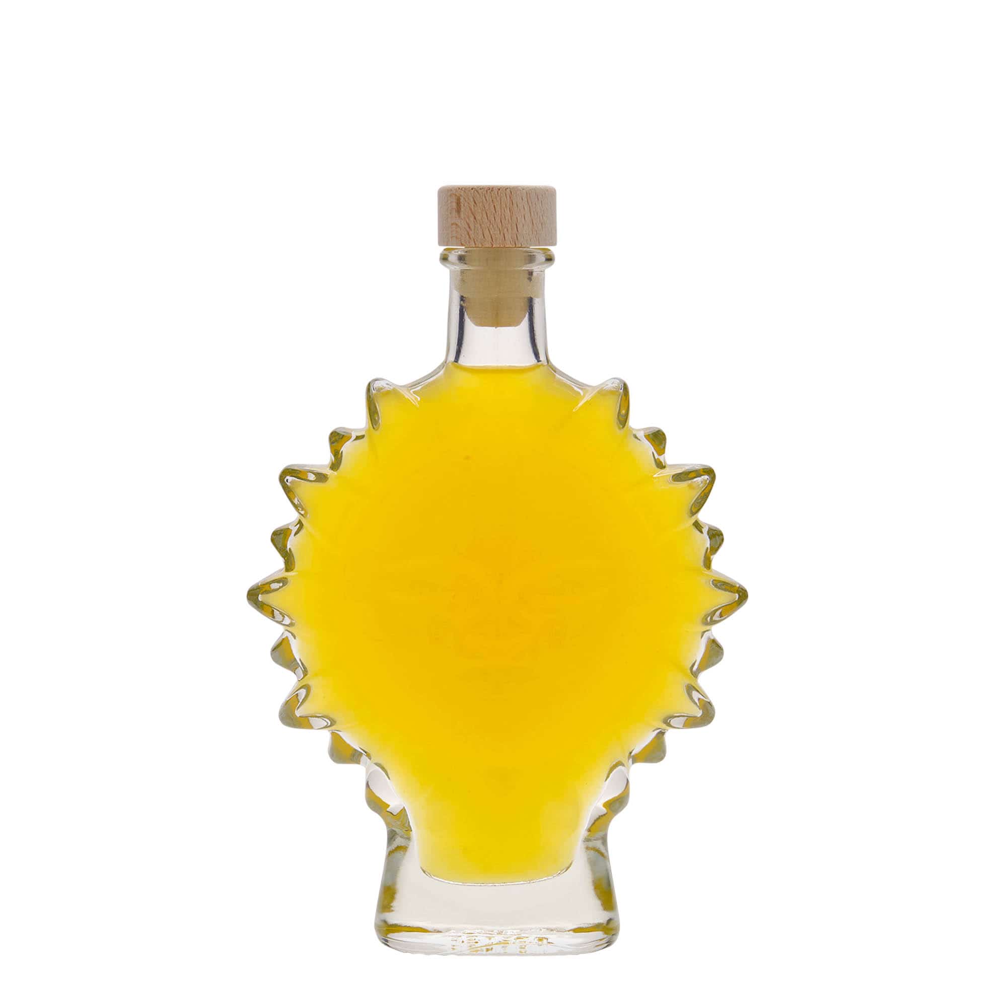 200 ml стъклена бутилка „Слънце“, затваряне: коркова тапа