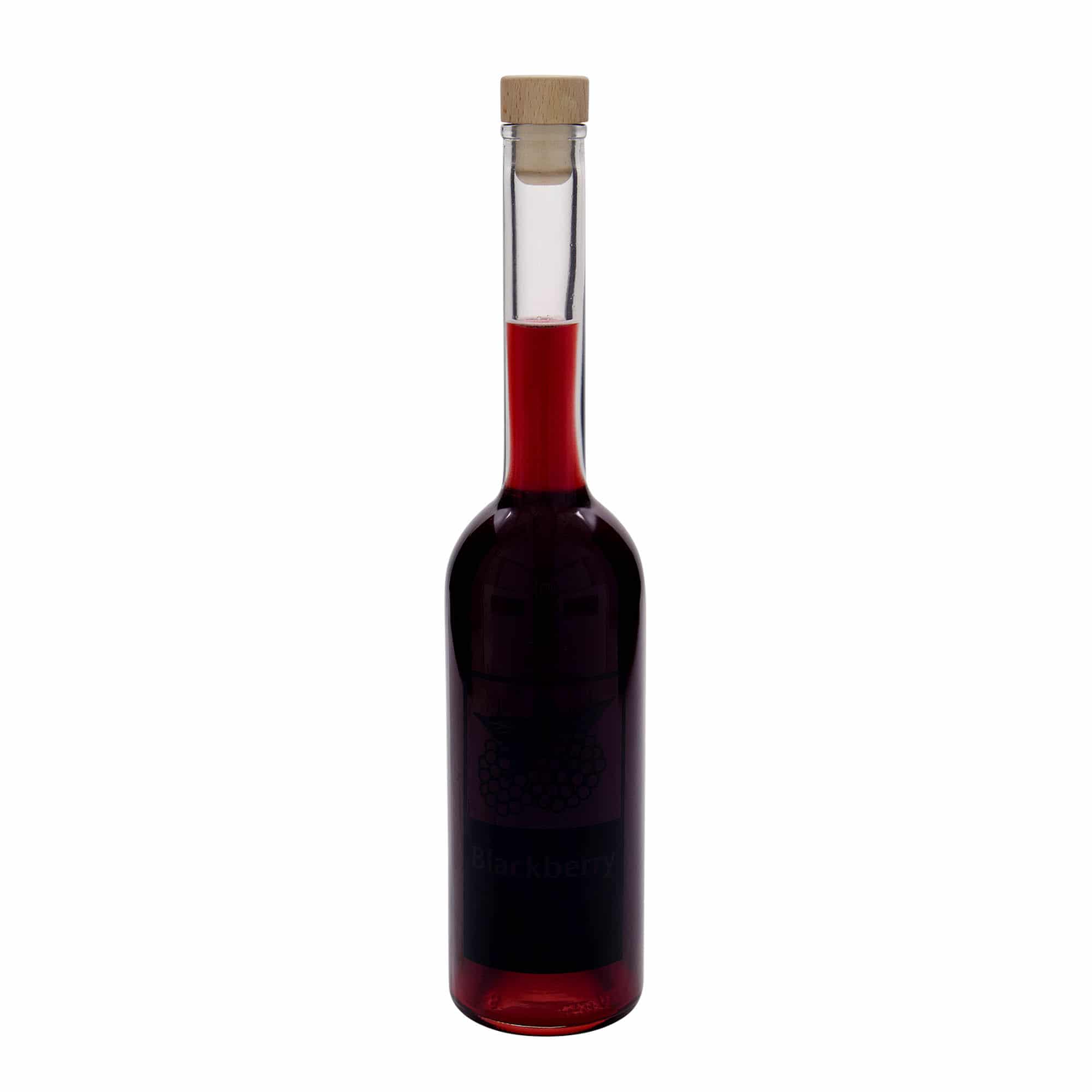 500 ml стъклена бутилка „Опера“, мотив: Blackberry, затваряне: коркова тапа