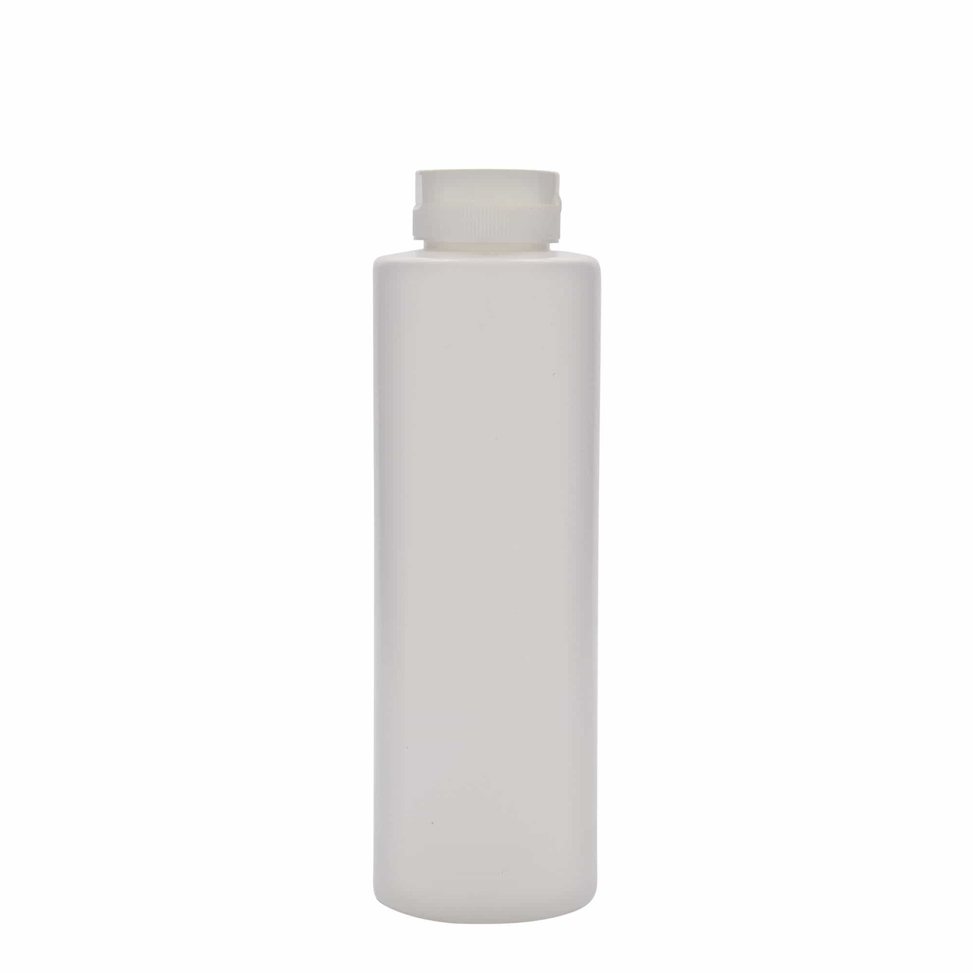 500 ml бутилка за сосове, LDPE пластмаса, бяла, затваряне: винтова капачка GPI 38/400