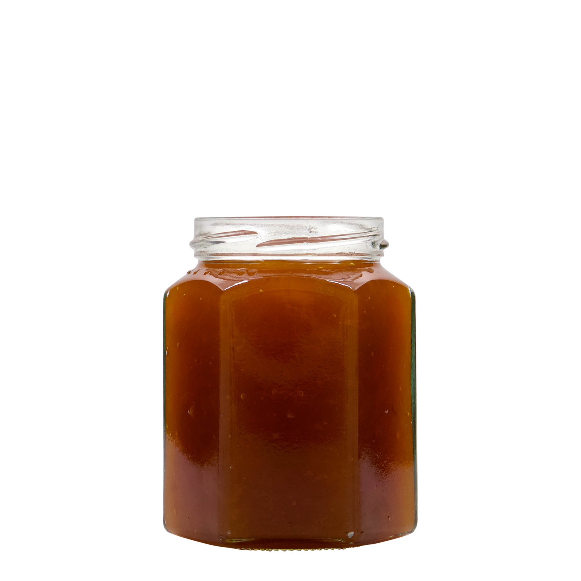 288 мл шестоъгълна стъклена бутилка, отвор: Twist-Off (TO 63) 288 мл шестоъгълна стъклена бутилка, отвор: Twist-Off (TO 63)