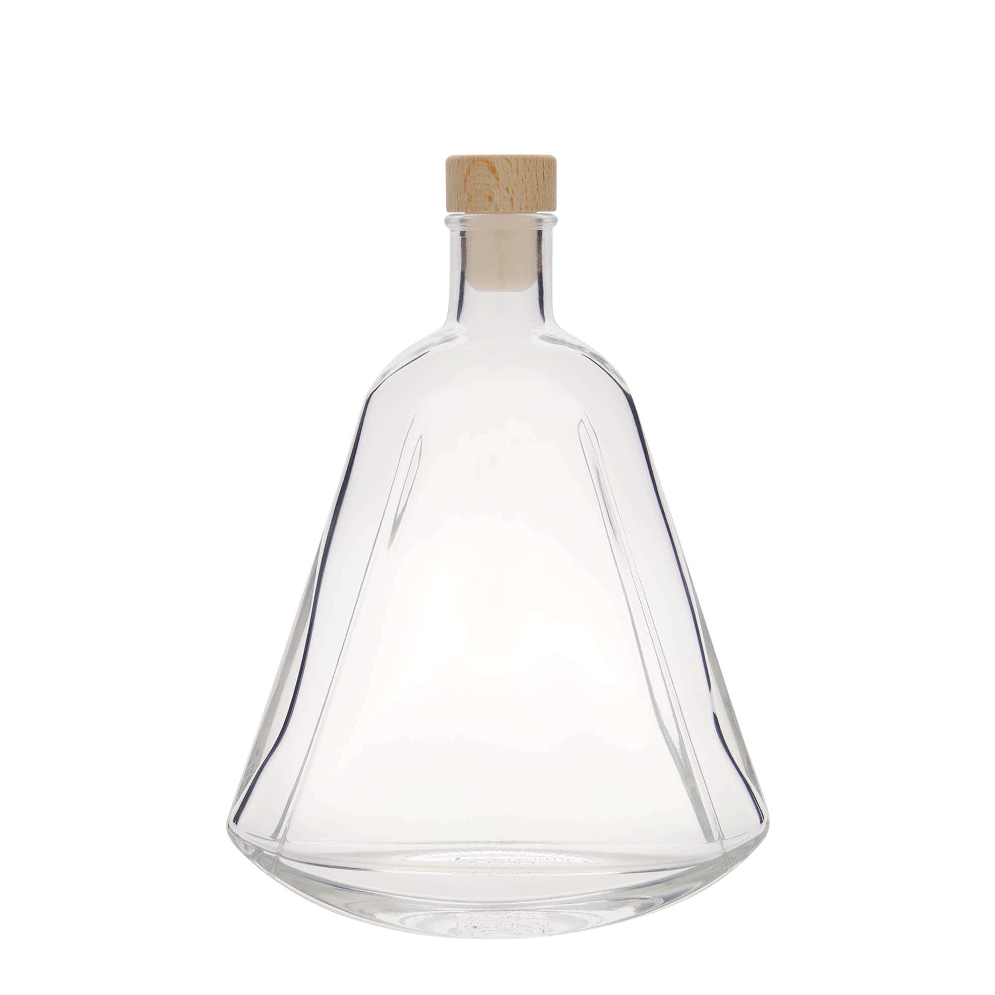 350 ml стъклена бутилка „Maurizio“, овална, затваряне: коркова тапа