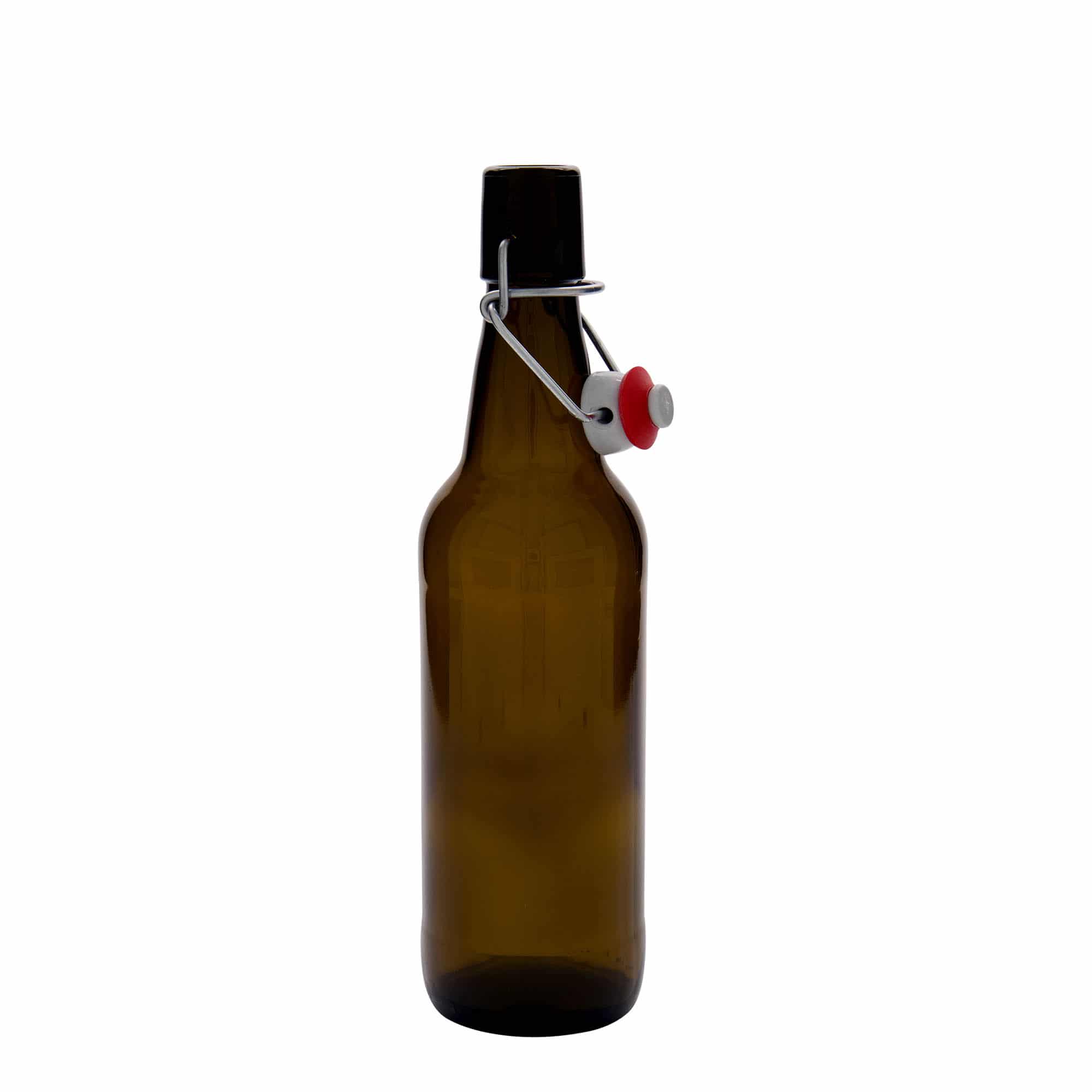 500 ml бутилка за бира, стъклена, кафява, затваряне: тапа с клипс