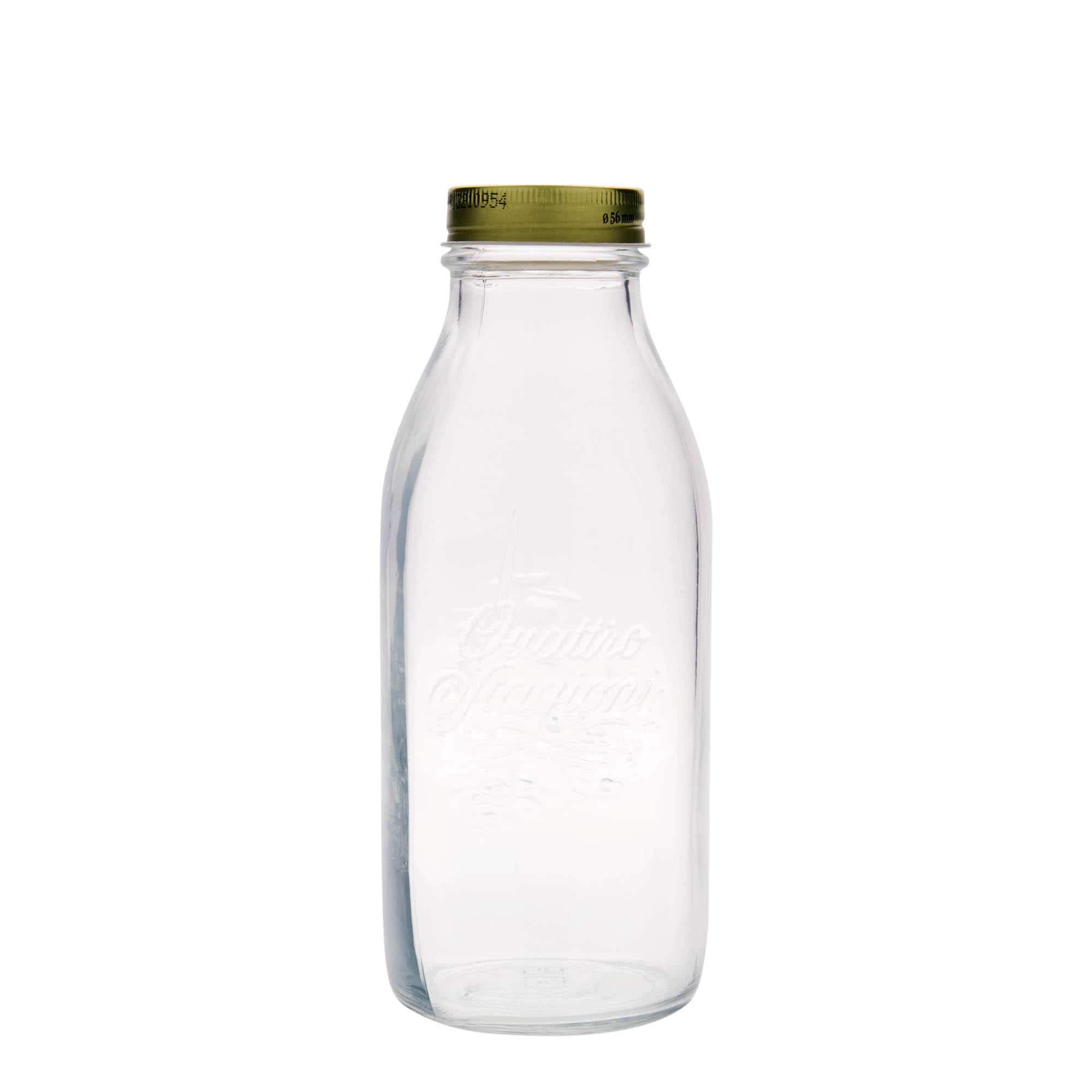 1000 ml стъклена бутилка „Quattro Stagioni“, затваряне: винтова капачка