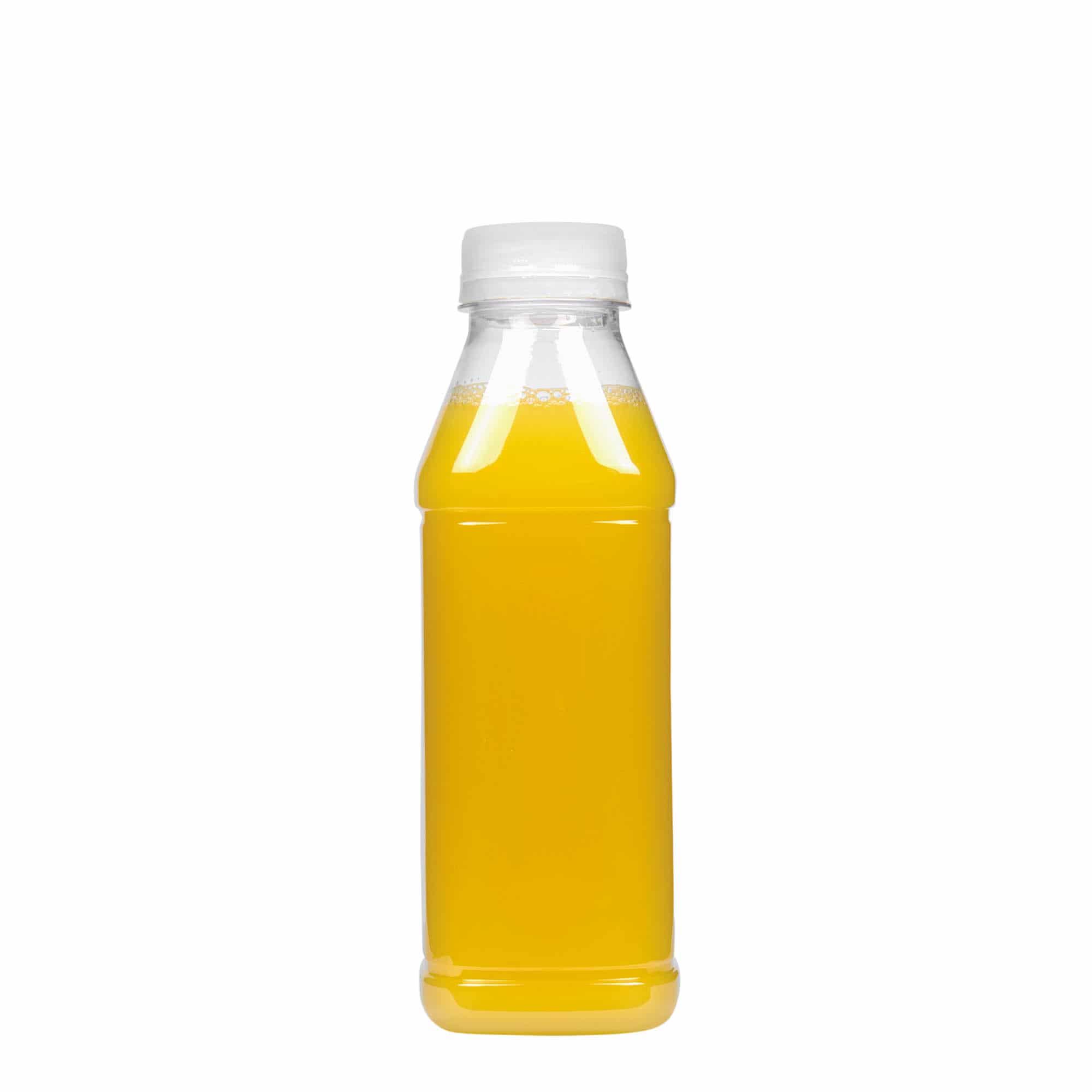 500 мл PET бутилка „Milk and Juice Carré“, квадратна, пластмасова, гърло: 38 мм 500 мл PET бутилка „Milk and Juice Carré“, квадратна, пластмасова, гърло: 38 мм