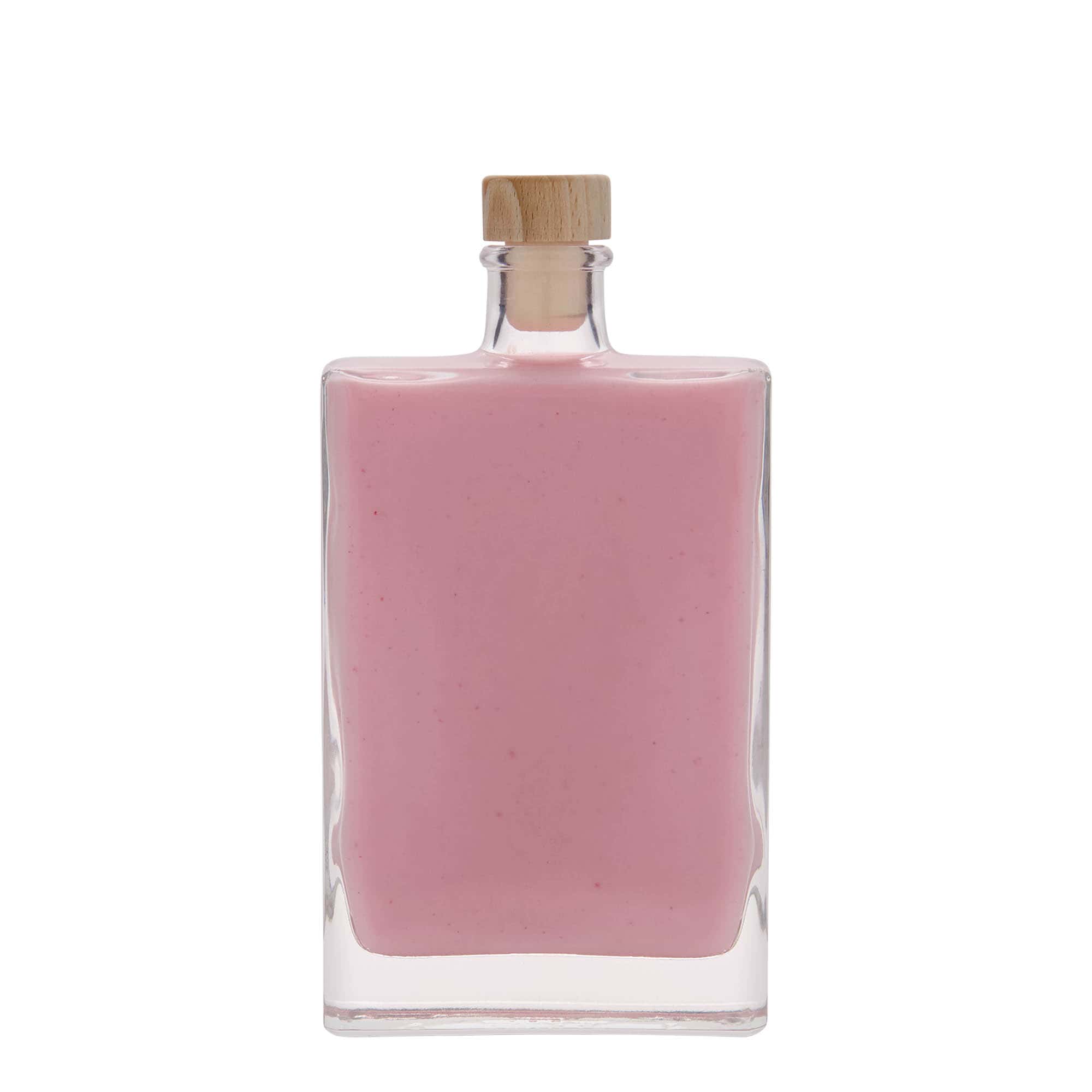 350 ml стъклена бутилка „Julia“, правоъгълна, затваряне: коркова тапа