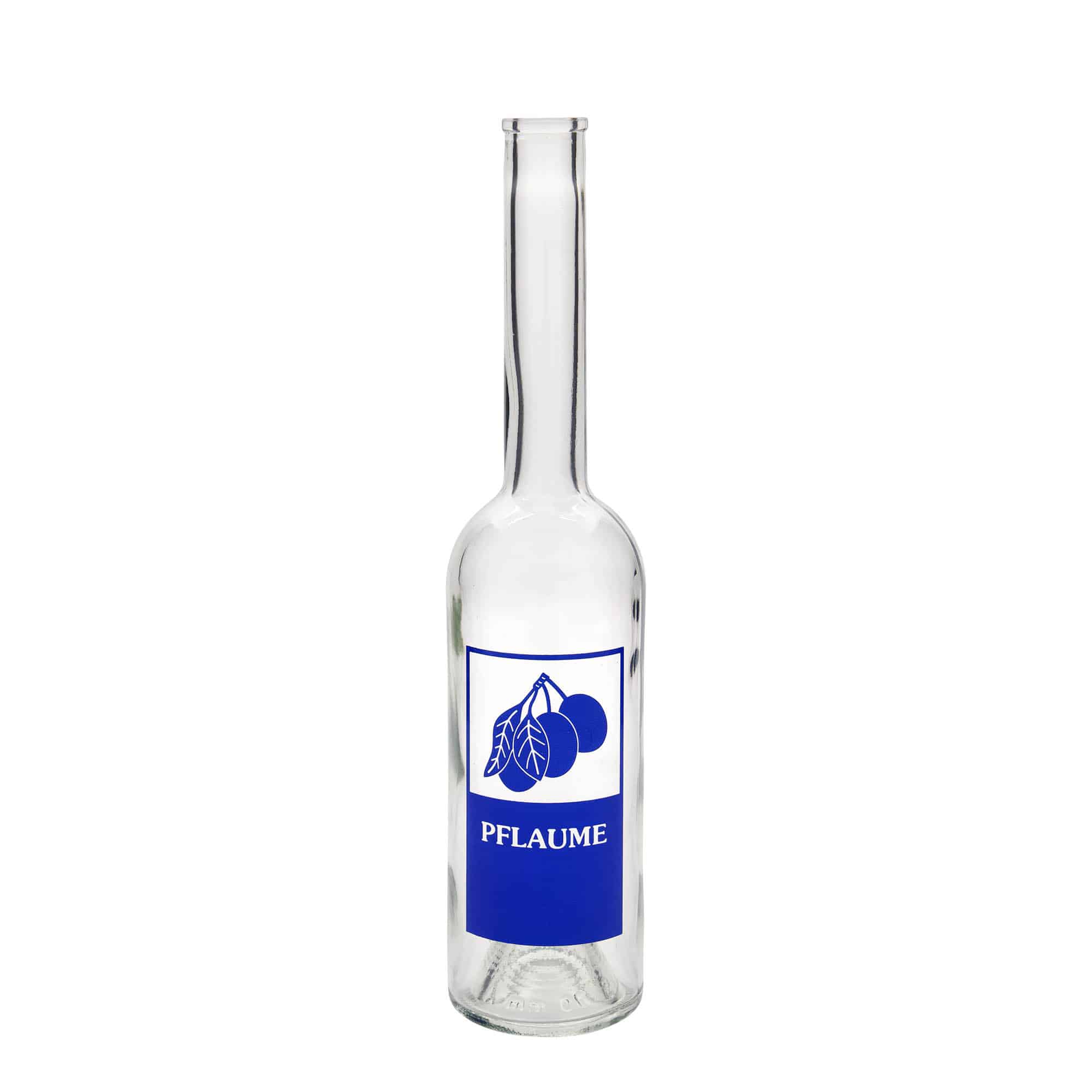 500 ml стъклена бутилка „Опера“, мотив: слива, затваряне: коркова тапа