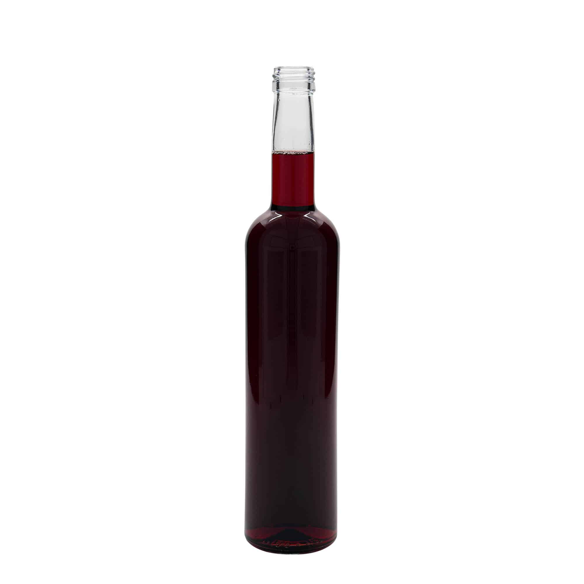500 ml стъклена бутилка „Бордо“, затваряне: капачка PP 28
