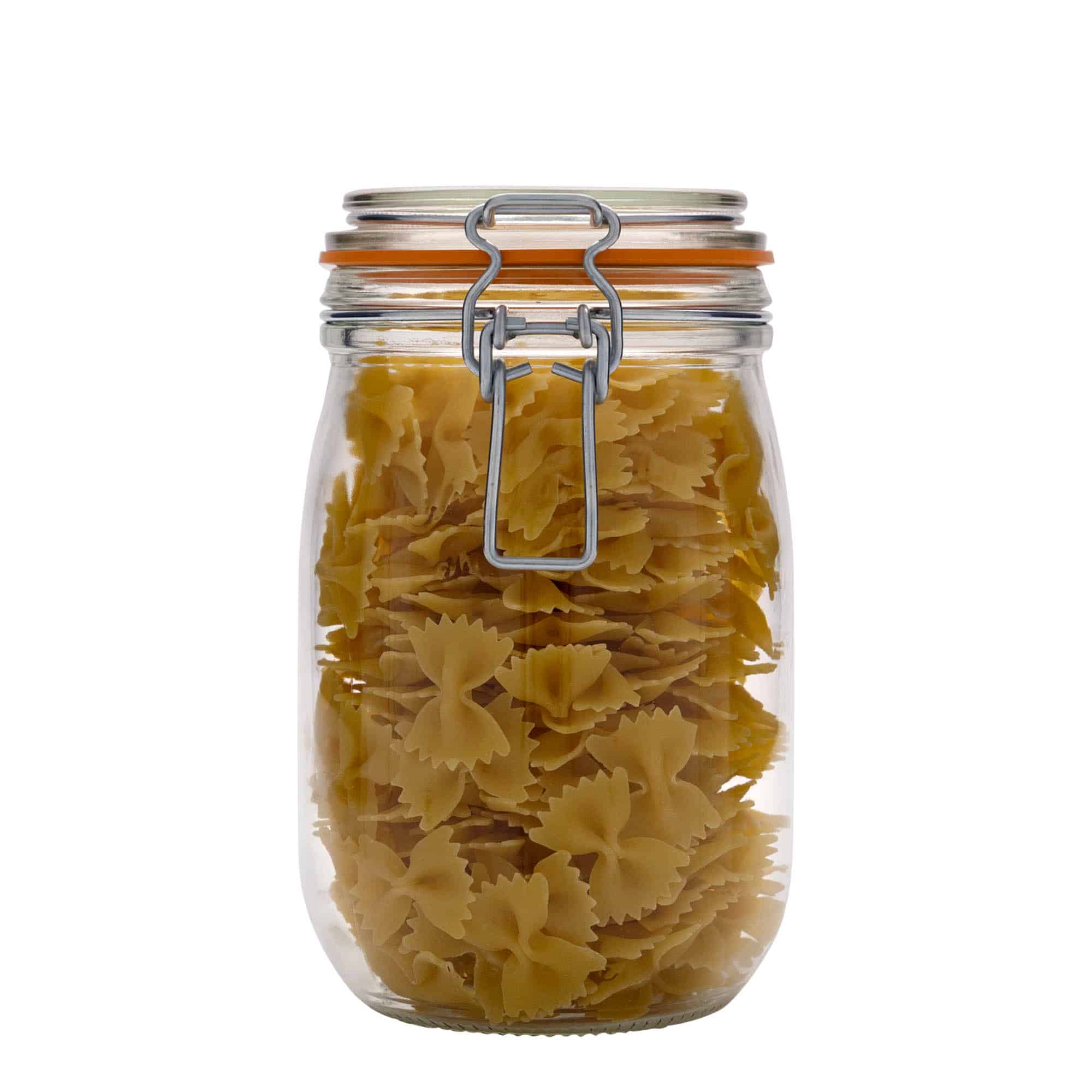 1000 ml буркан с клипс „Le Parfait Super Bocal“, затваряне: капак с клипс