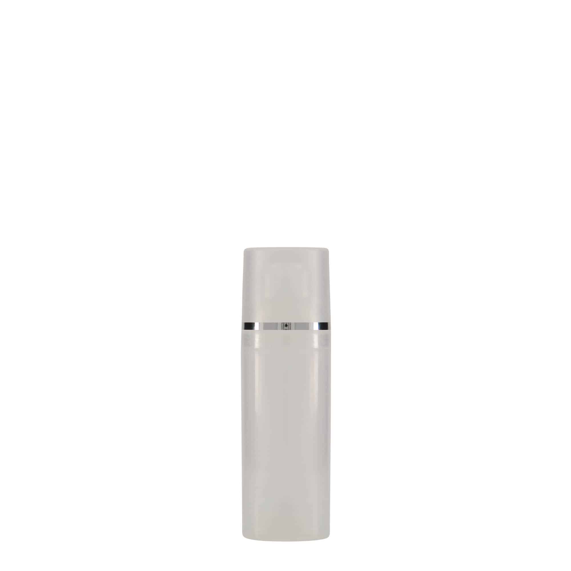 50 ml безвъздушен дозатор „Mezzo“, PP пластмаса, бял