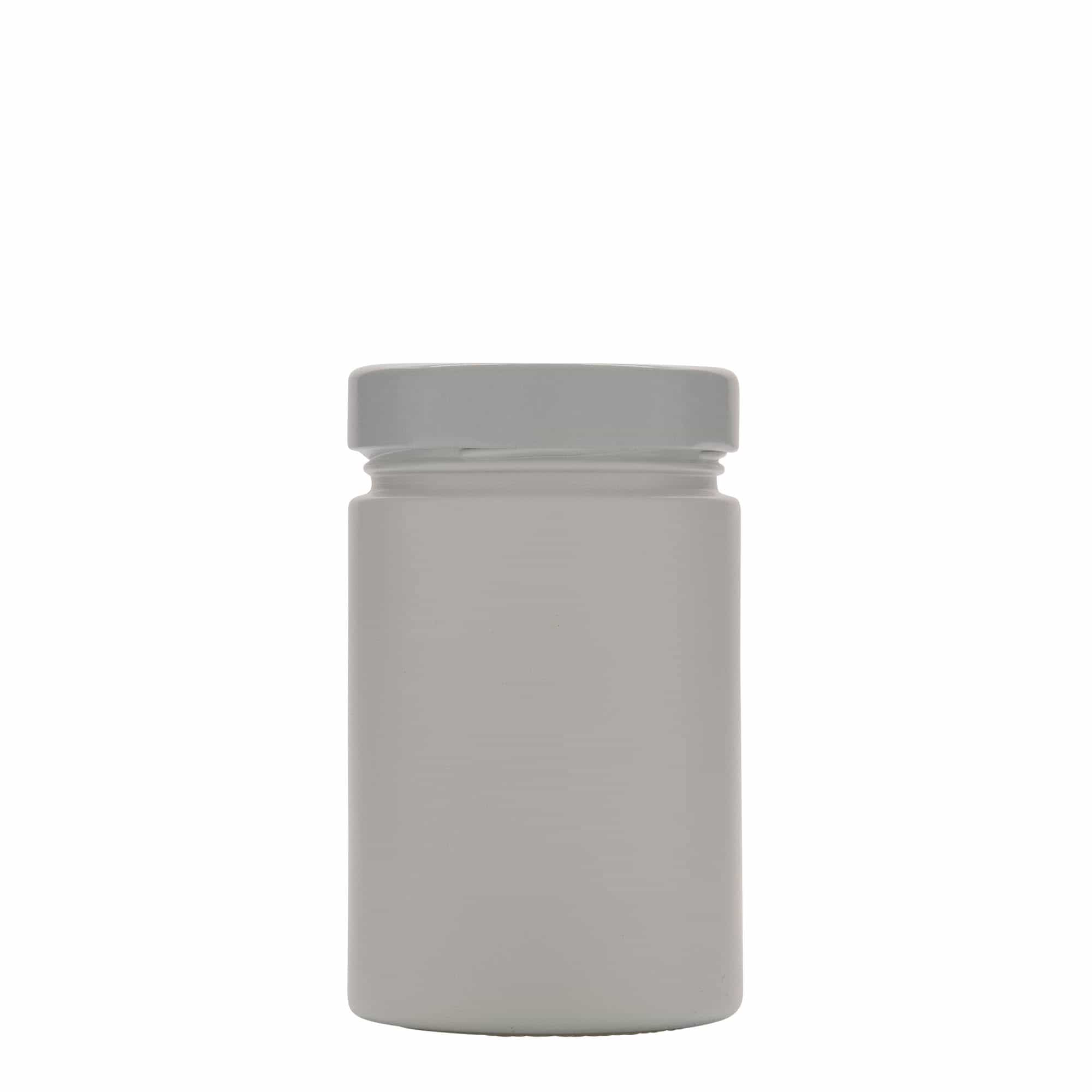 327 ml кръгъл буркан 'Aurora', бял, затваряне: дълбок винтов капак Deep-Twist-Off (DTO 66)
