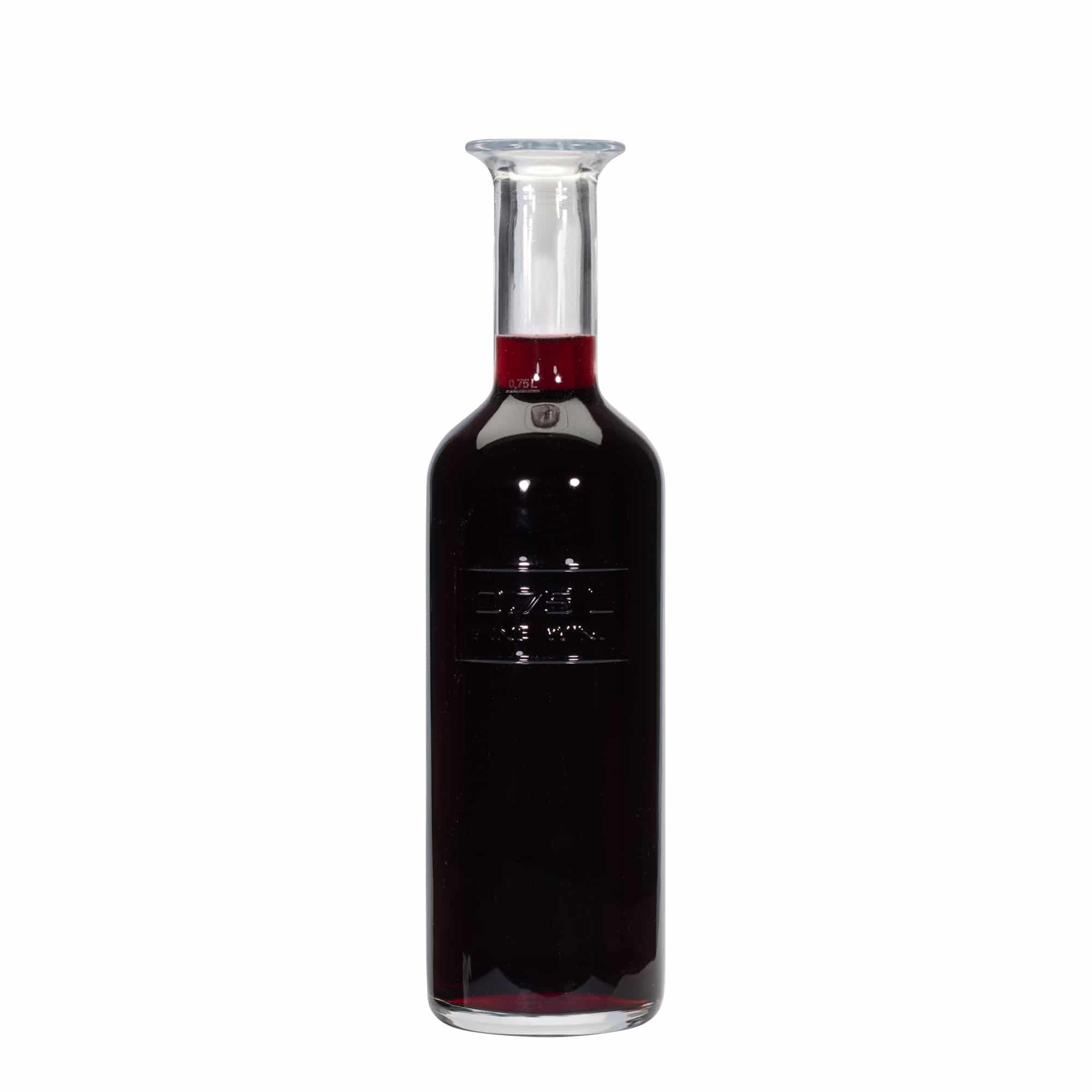 750 ml стъклена бутилка „Optima Fine Wine“, затваряне: коркова тапа