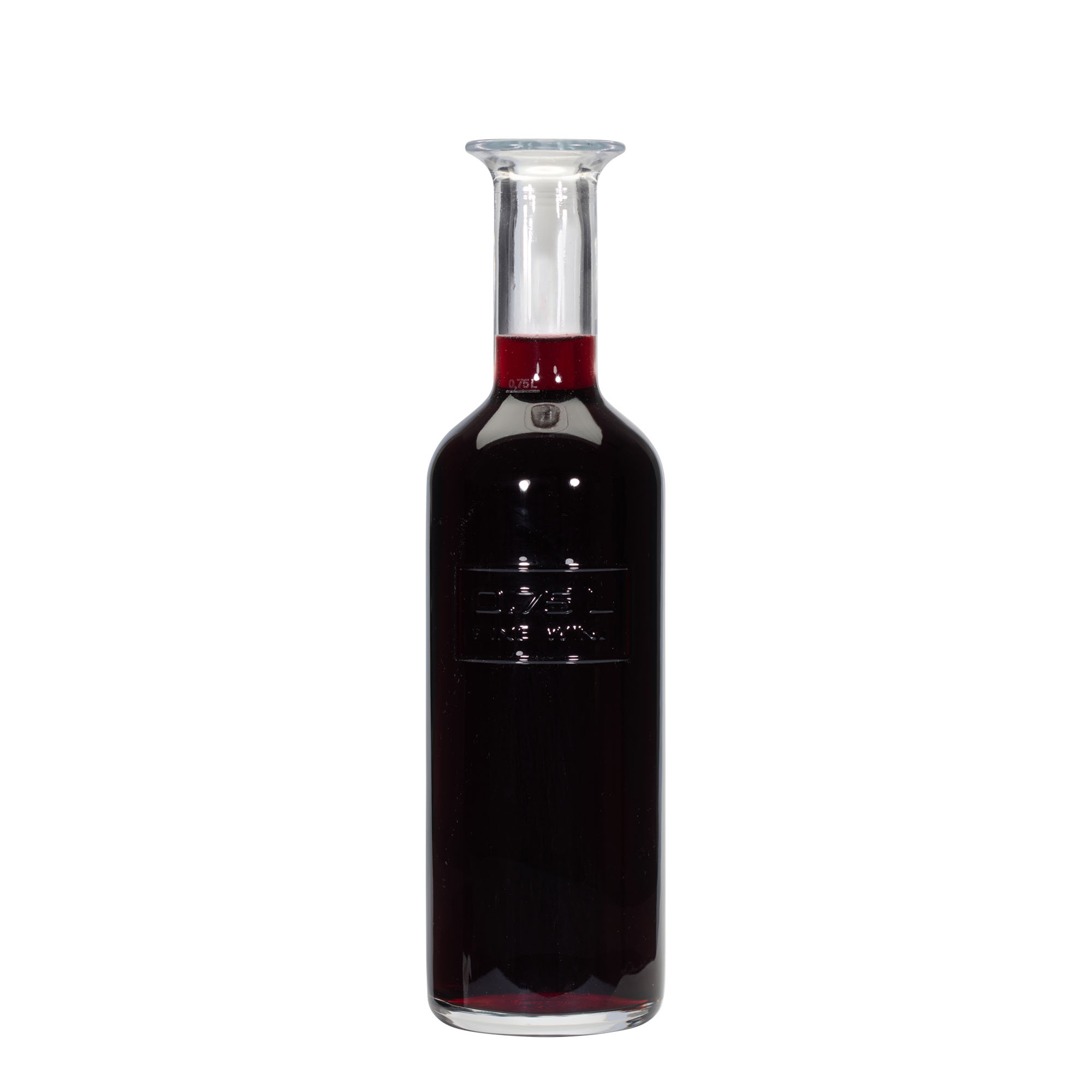 750 мл стъклена бутилка 'Optima Fine Wine', гърло: корк