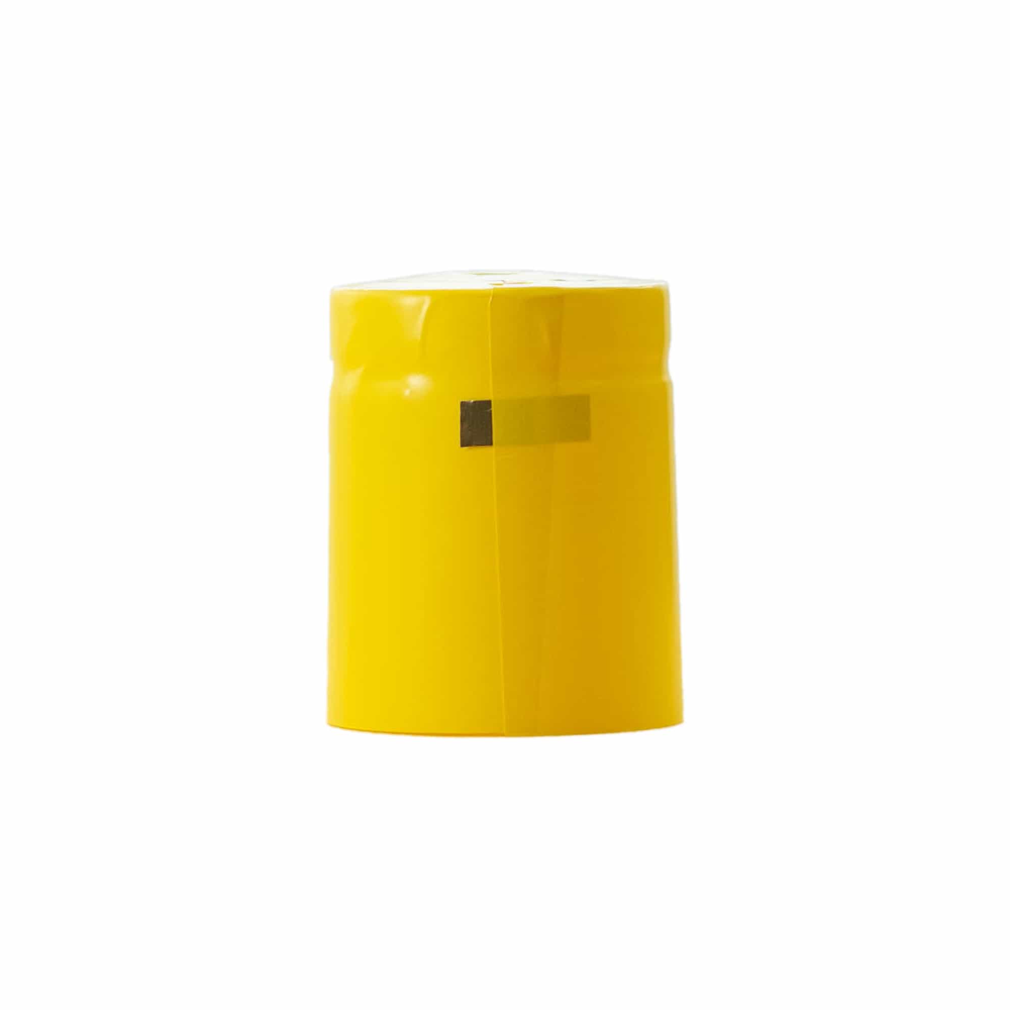 Термосвиваема капсула 32x41, PVC пластмаса, жълта