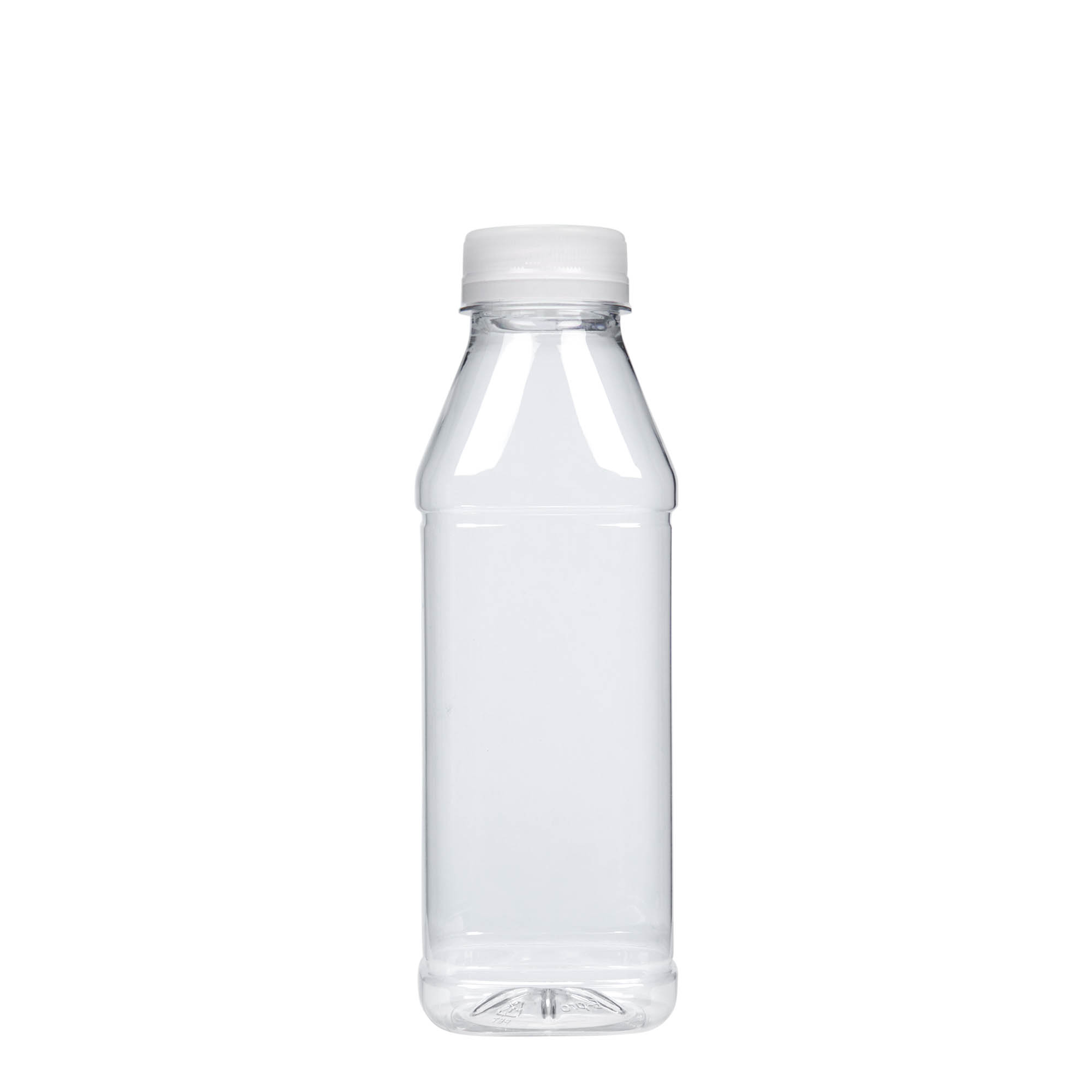500 мл PET бутилка „Milk and Juice Carré“, квадратна, пластмасова, гърло: 38 мм