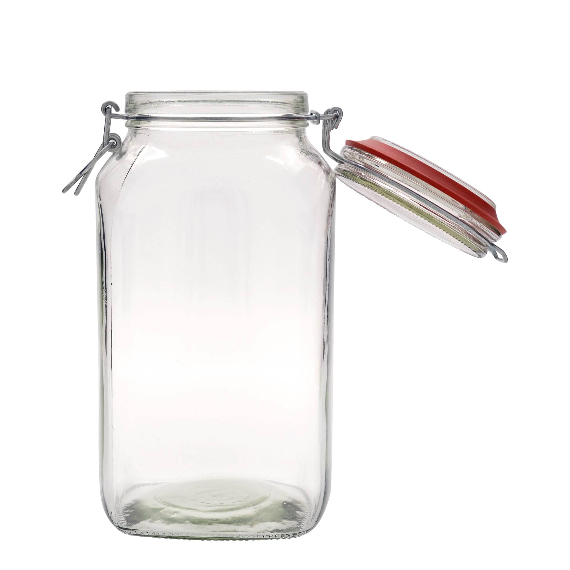 2590 ml буркан с клипс, квадратен, затваряне: капак с клипс