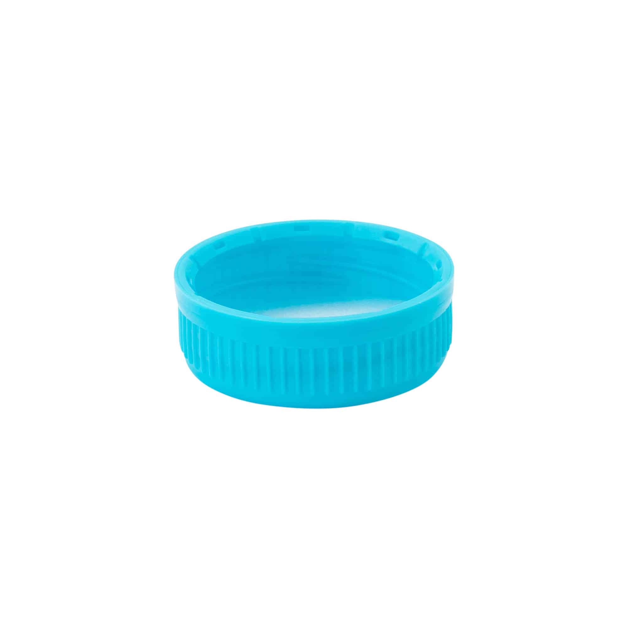 Винтова капачка 40 mm, PE пластмаса, светлосиня