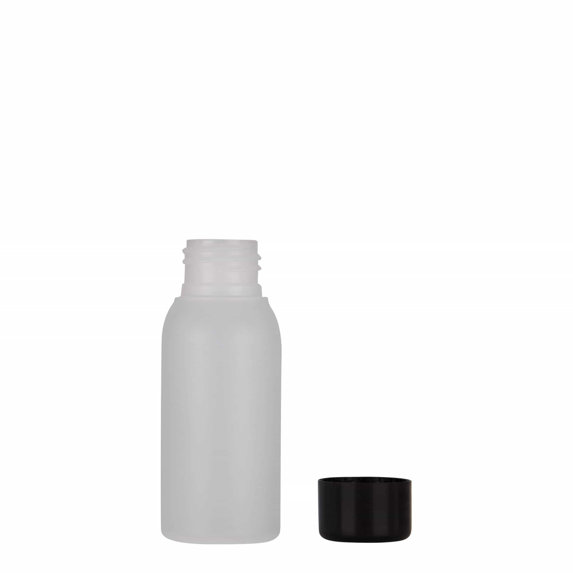 50 мл пластмасова бутилка 'Tuffy', HDPE, натурална, гърловина: 24/410