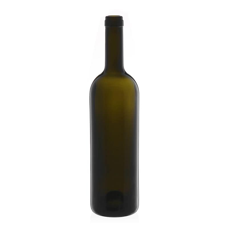 750 ml бутилка за вино „Golia“, антично зелено, затваряне: коркова тапа