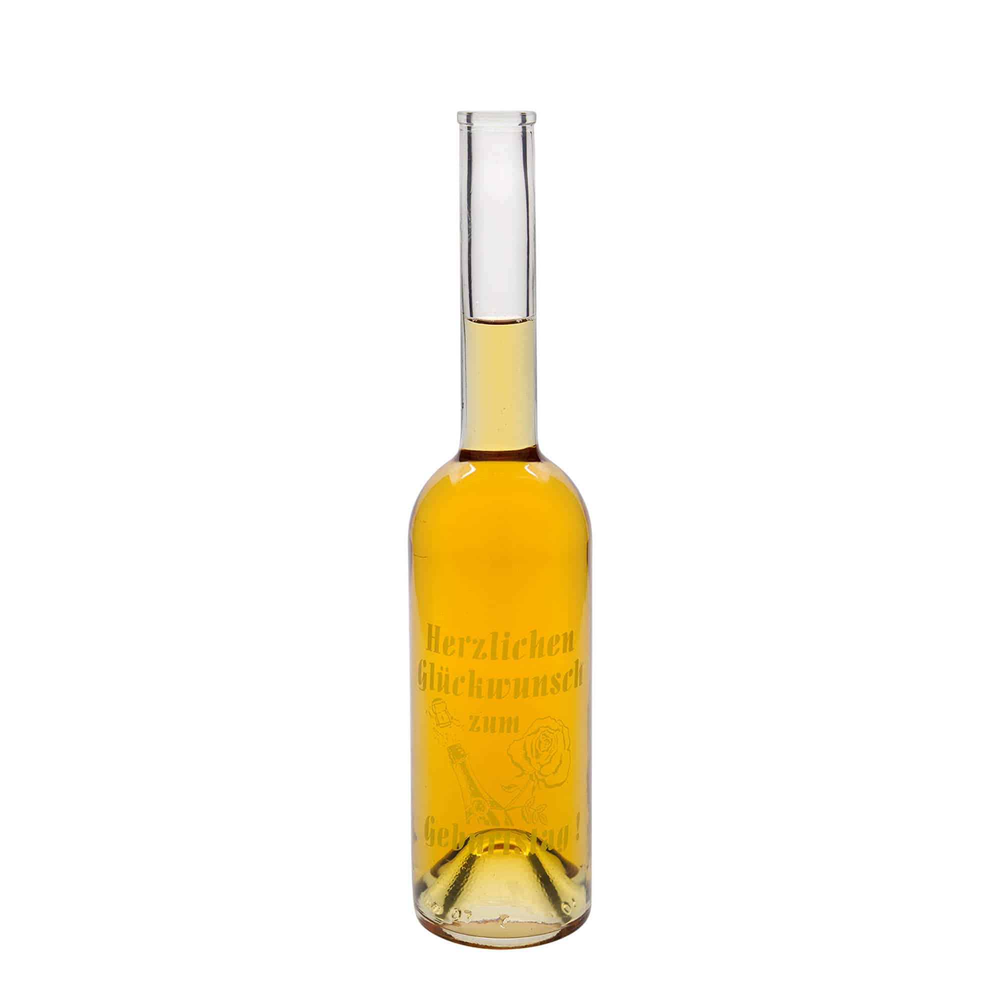 500 ml стъклена бутилка „Опера“, мотив: Apple, затваряне: коркова тапа