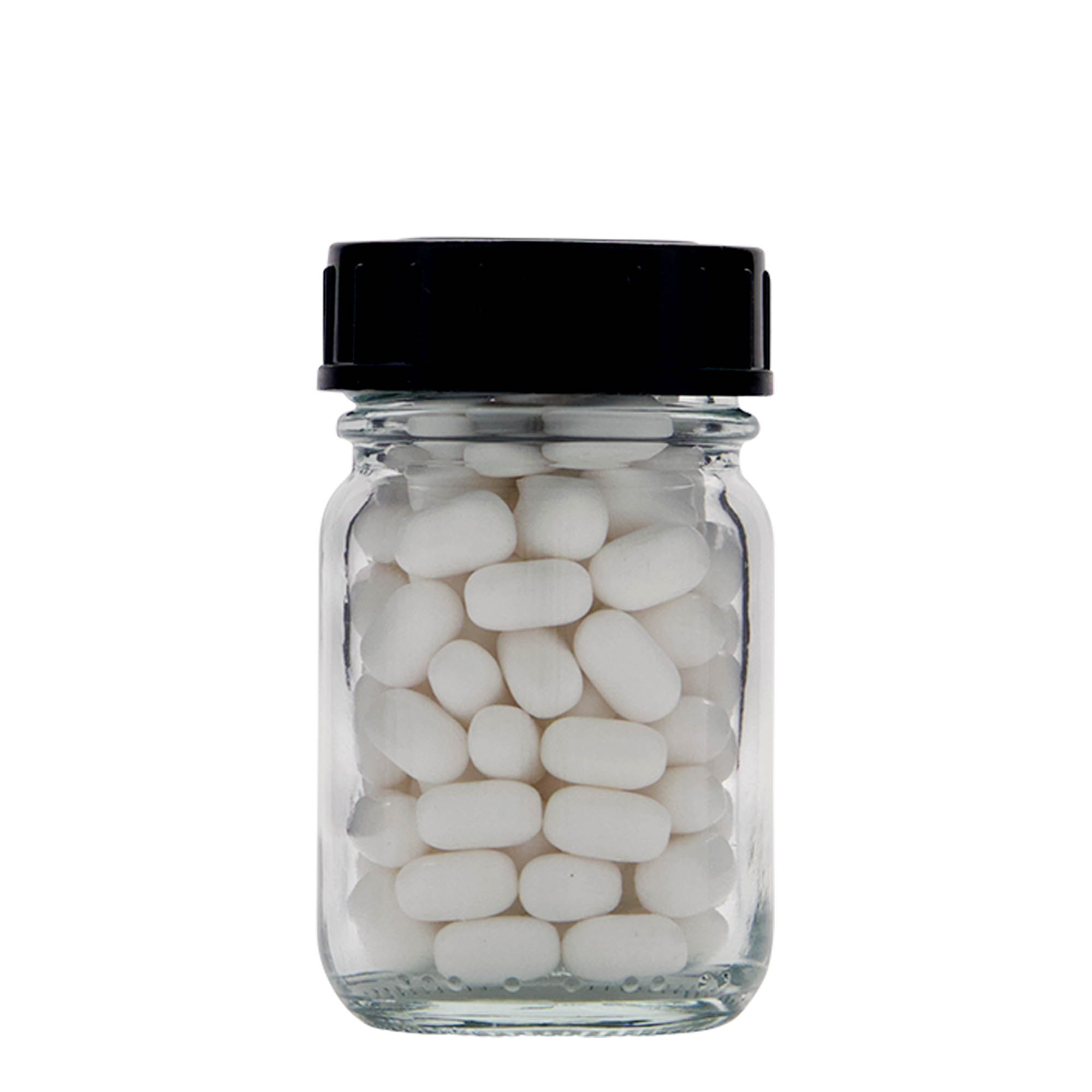 50 мл стъклен буркан с широко гърло, отвор: DIN 40 50 мл стъклен буркан с широко гърло, отвор: DIN 40