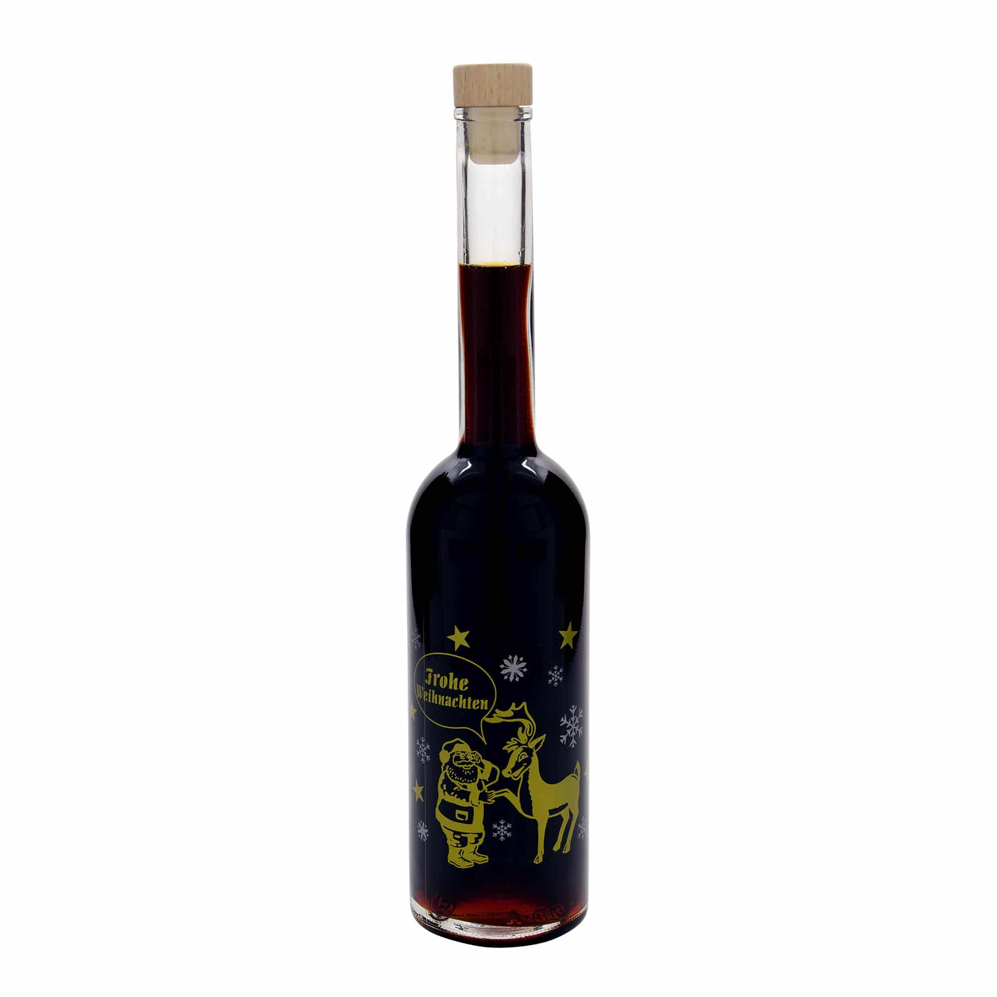 500 ml стъклена бутилка „Опера“, мотив: фойерверк, затваряне: коркова тапа
