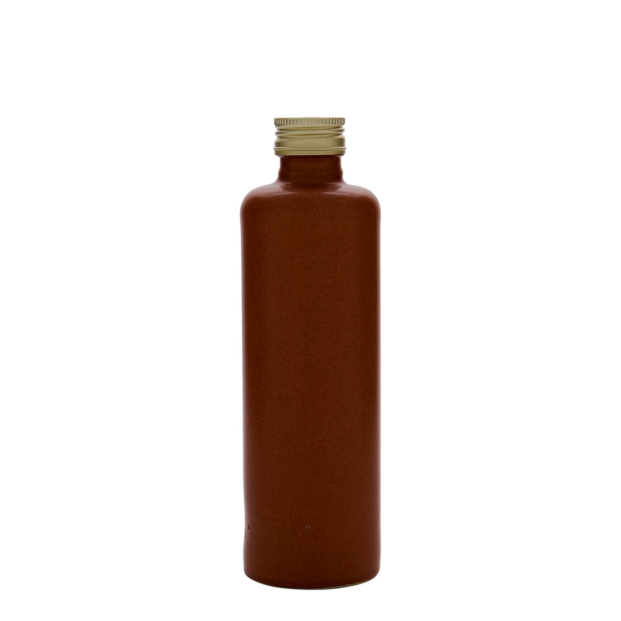 350 ml бутилка, каменна керамика, червено-черна, затваряне: капачка PP 31,5