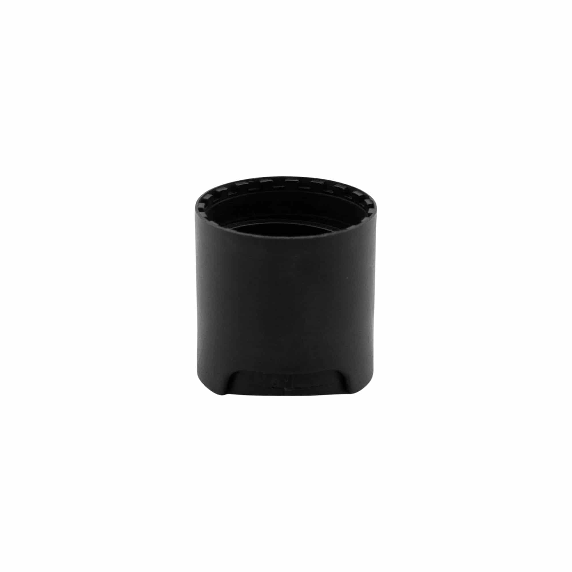 Винтова капачка Disc Top, PP пластмаса, черна, за затваряне: винтова капачка 24/410
