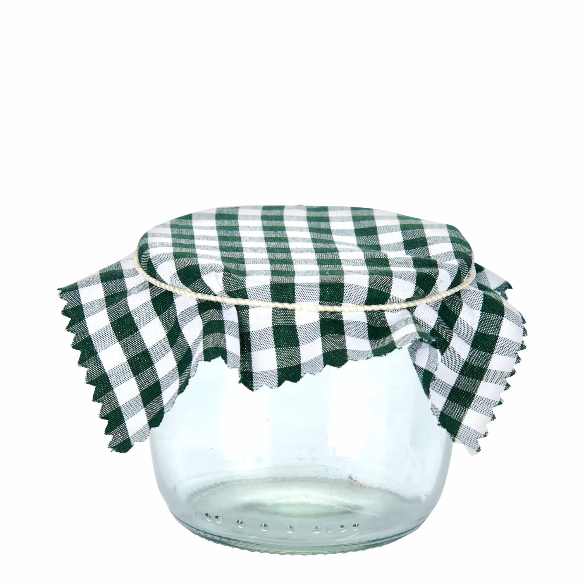 Карирана платнена салфетка 12x12, квадратна, текстил, тъмнозелена, отвор: TO38-TO53