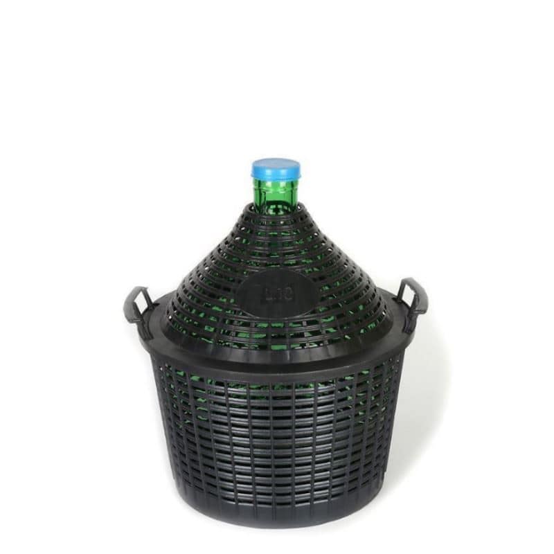10 l дамаджана с тясно гърло, стъклена, зелена, затваряне: капачка 10 l дамаджана с тясно гърло, стъклена, зелена, затваряне: капачка