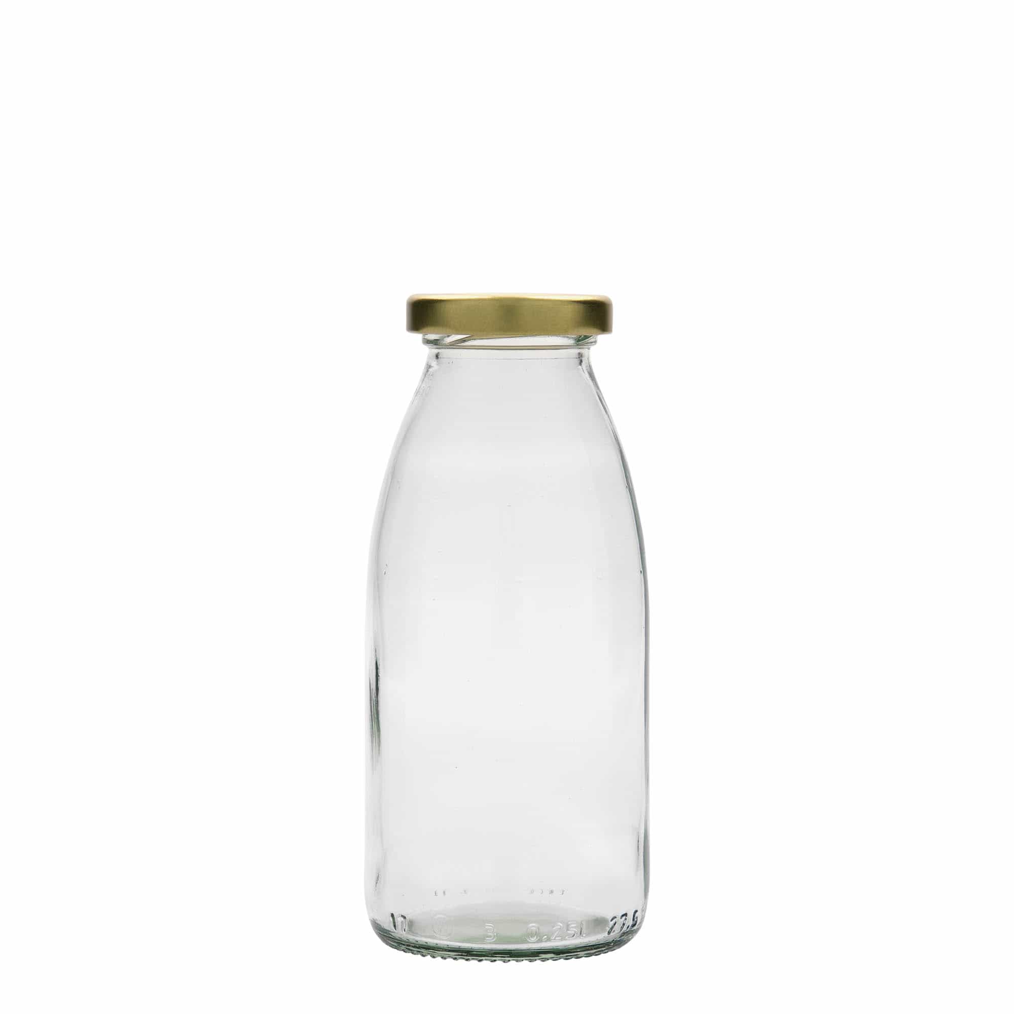 250 ml стъклена бутилка „Vroni“, затваряне: винтов капак Twist-Off (TO 43)