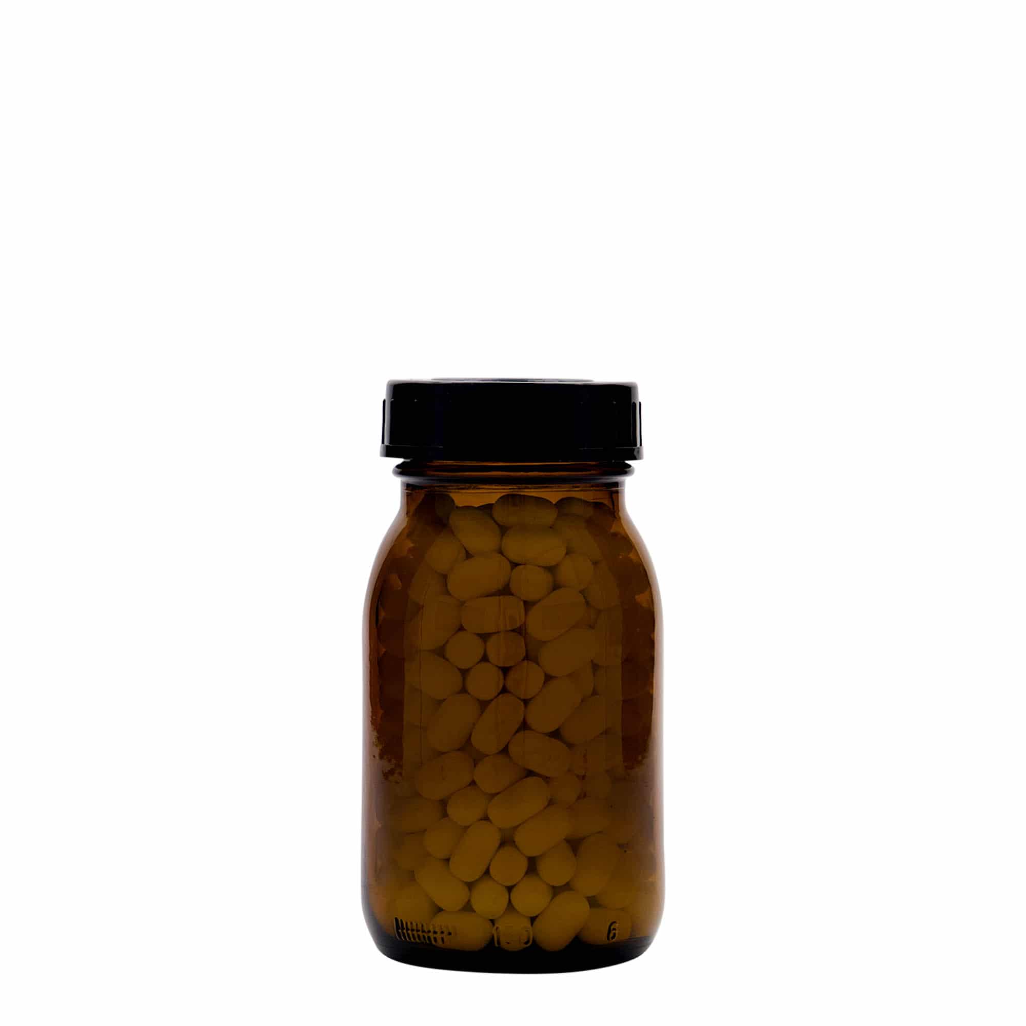 150 мл широко гърло, кафяво, отвор: DIN 45