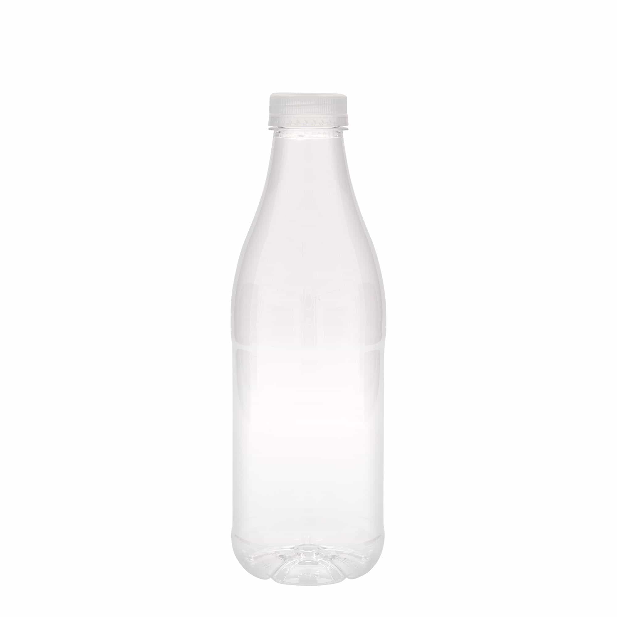 1000 ml PET бутилка „Мляко и сок“, пластмасова, затваряне: 38 mm