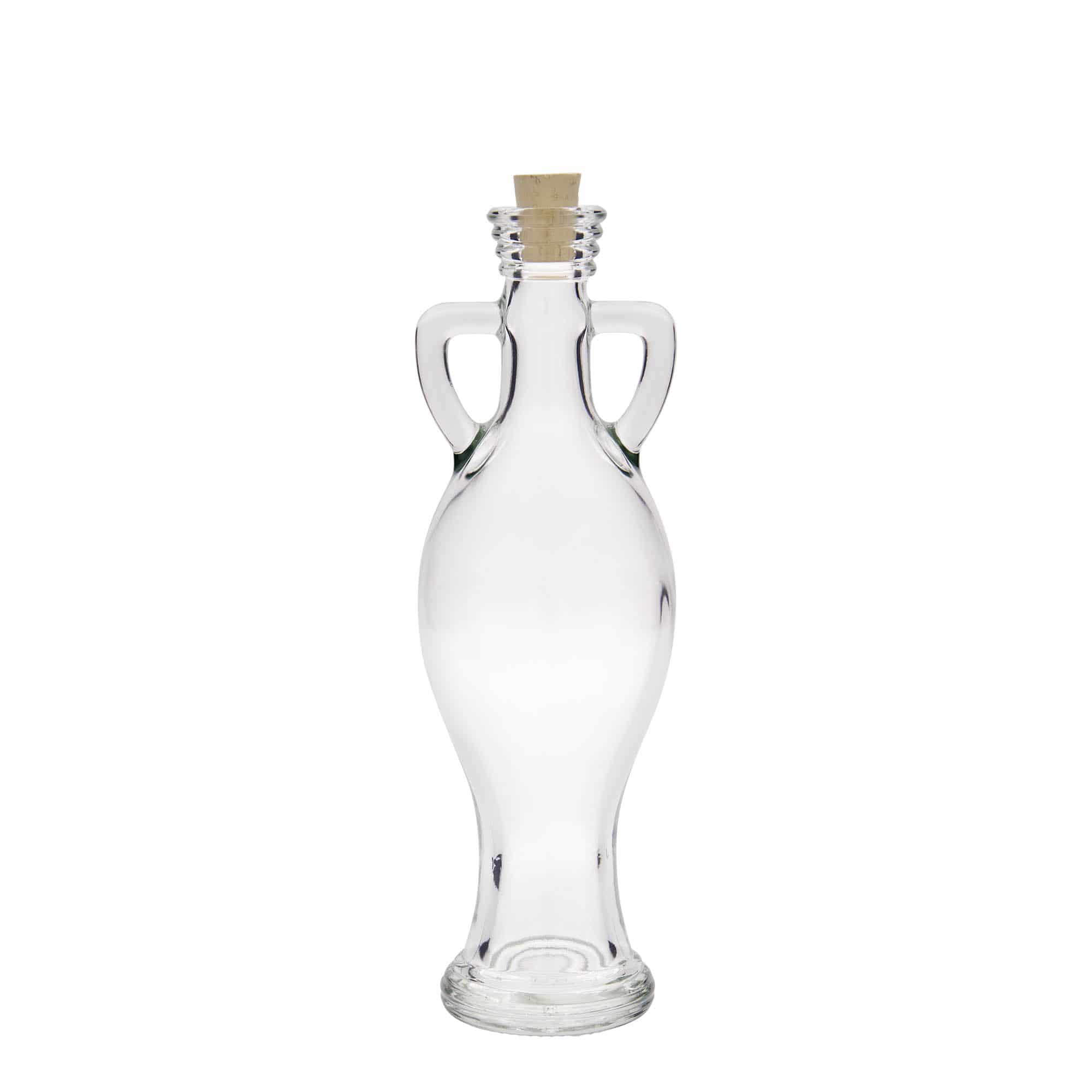 200 ml стъклена бутилка „Амфора“, затваряне: коркова тапа