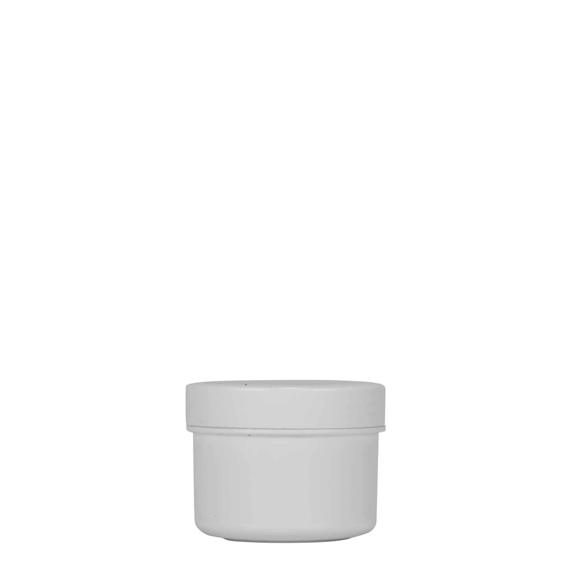 35 ml пластмасова кутия „White Line“, PP, бяла, затваряне: винтова капачка