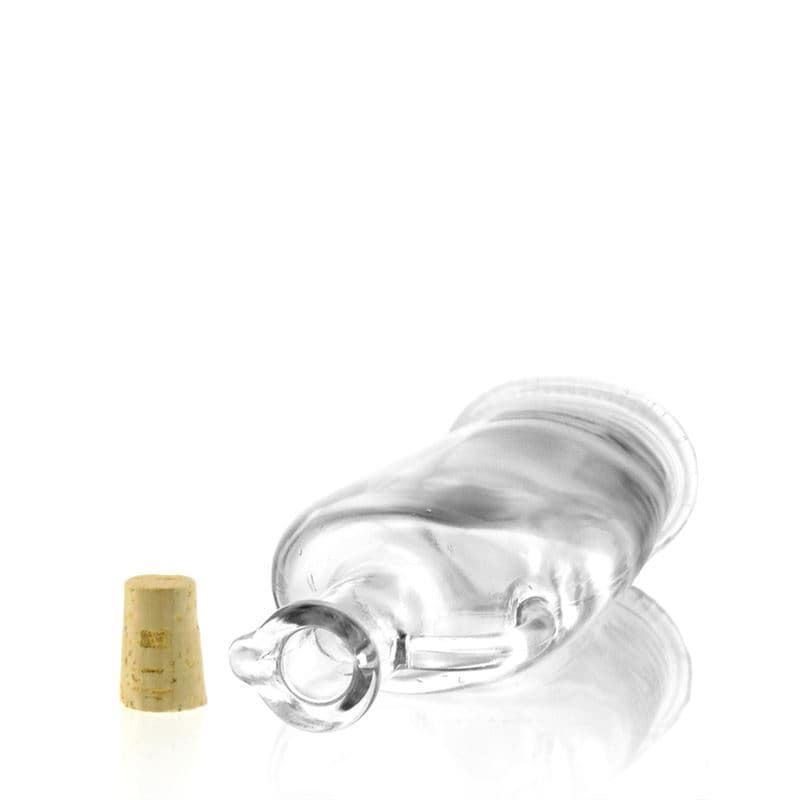 500 ml стъклена бутилка „Eleganta“, овална, затваряне: коркова тапа
