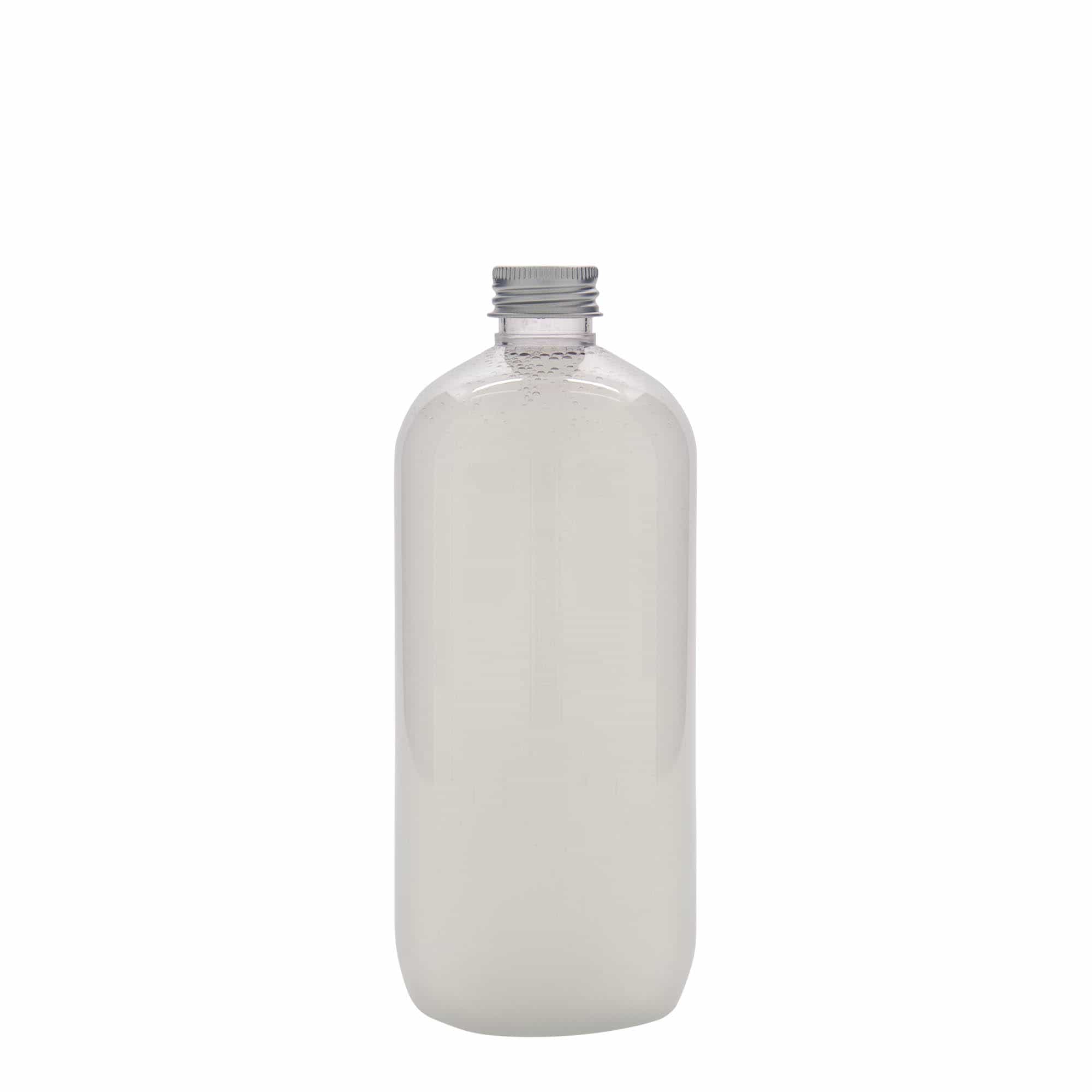 500 ml PET бутилка „Бостън“, пластмасова, затваряне: винтова капачка 24/410