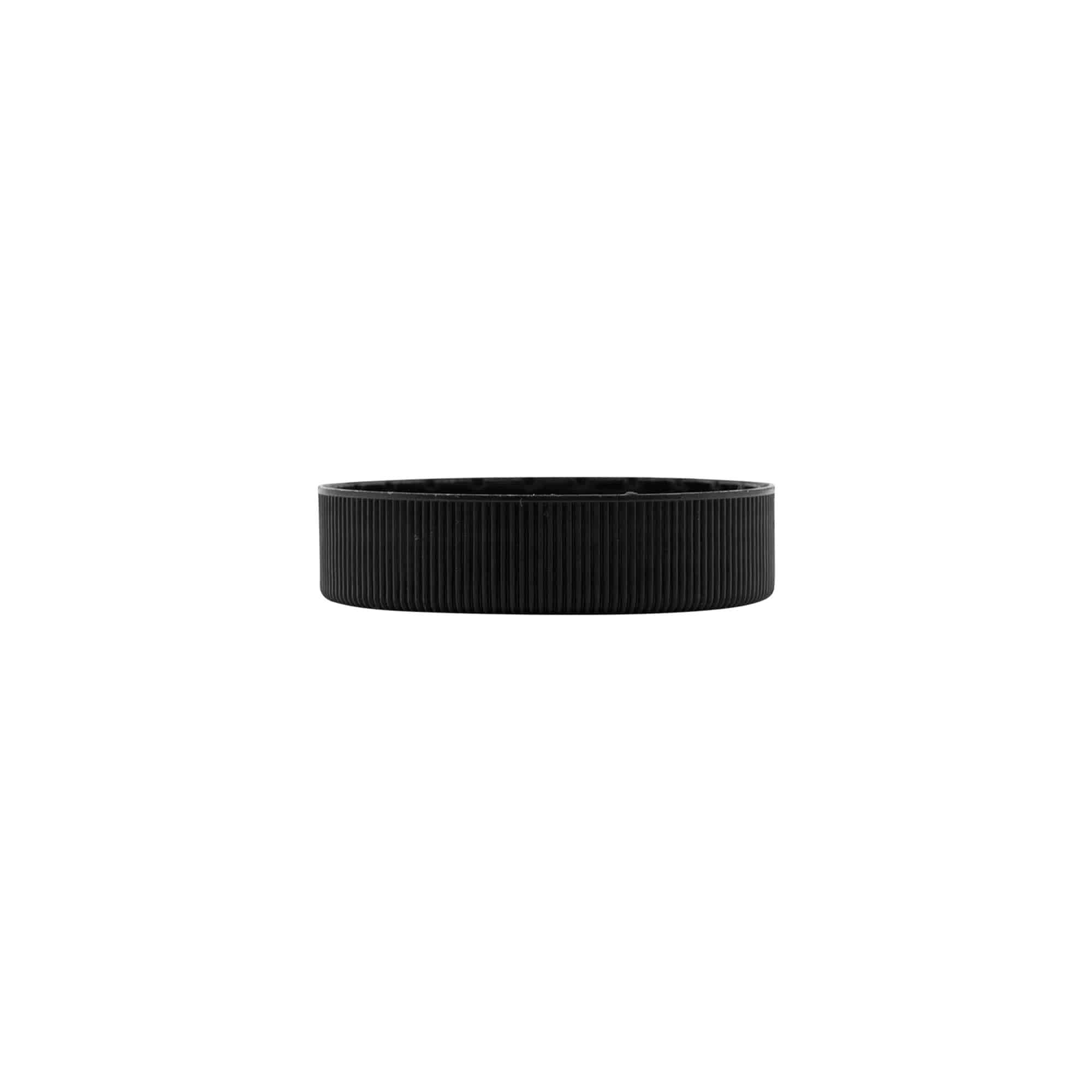 Винтова капачка с EPE вложка, PP пластмаса, черен, за отвор: DIN 60