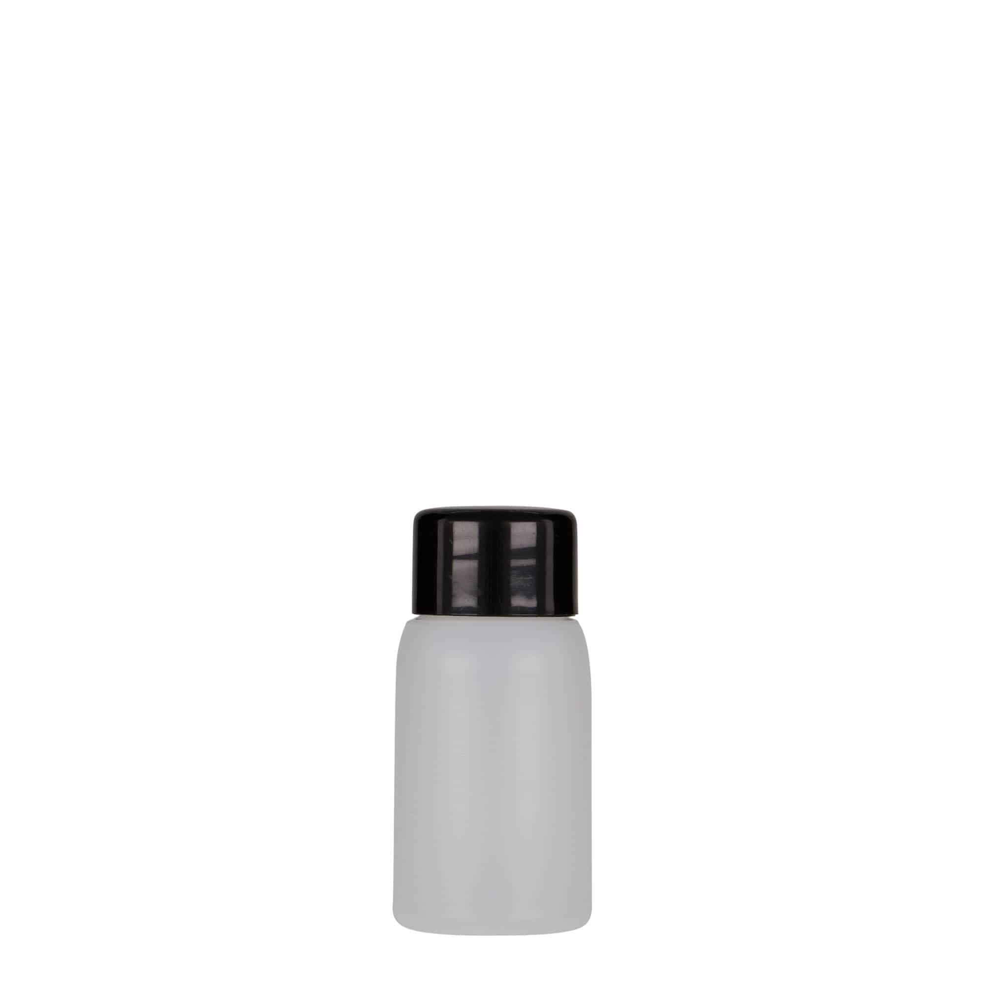 30 ml пластмасова бутилка „Tuffy“, HDPE, естествен цвят, затваряне: винтова капачка GPI 24/410