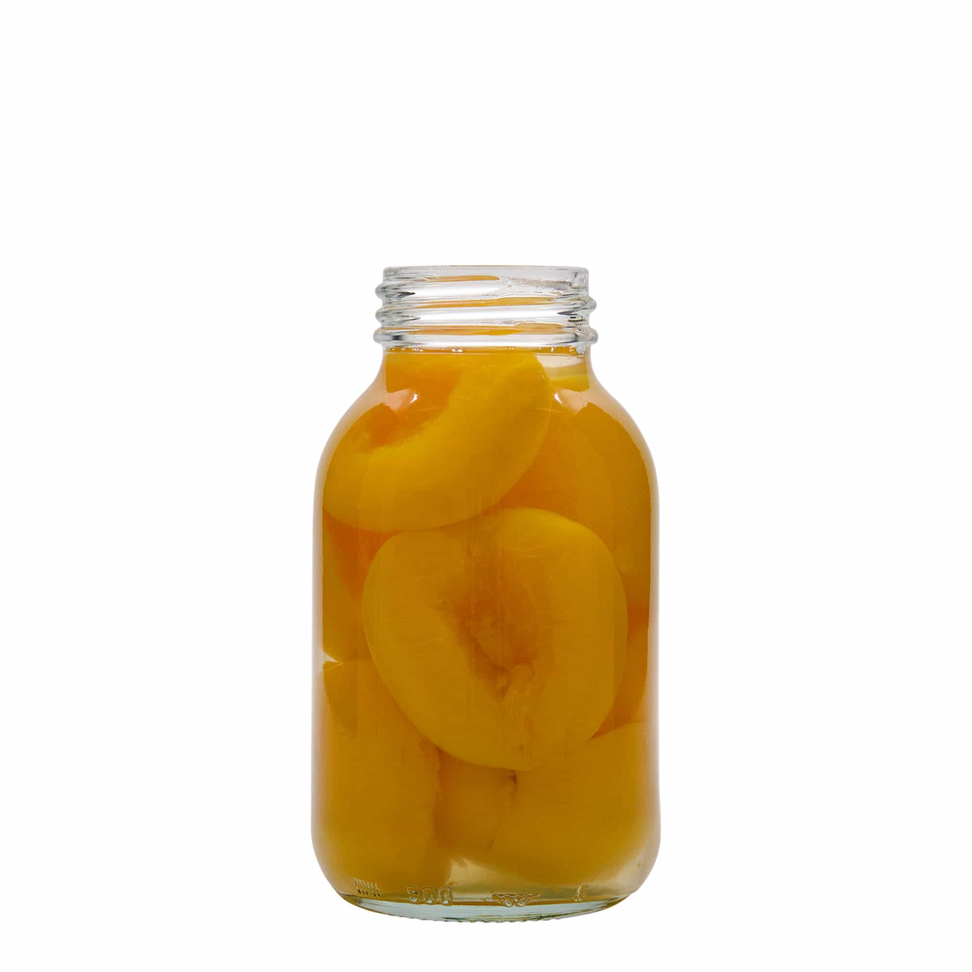 500 ml буркан с широко гърло, затваряне: винтова капачка с резба DIN 55