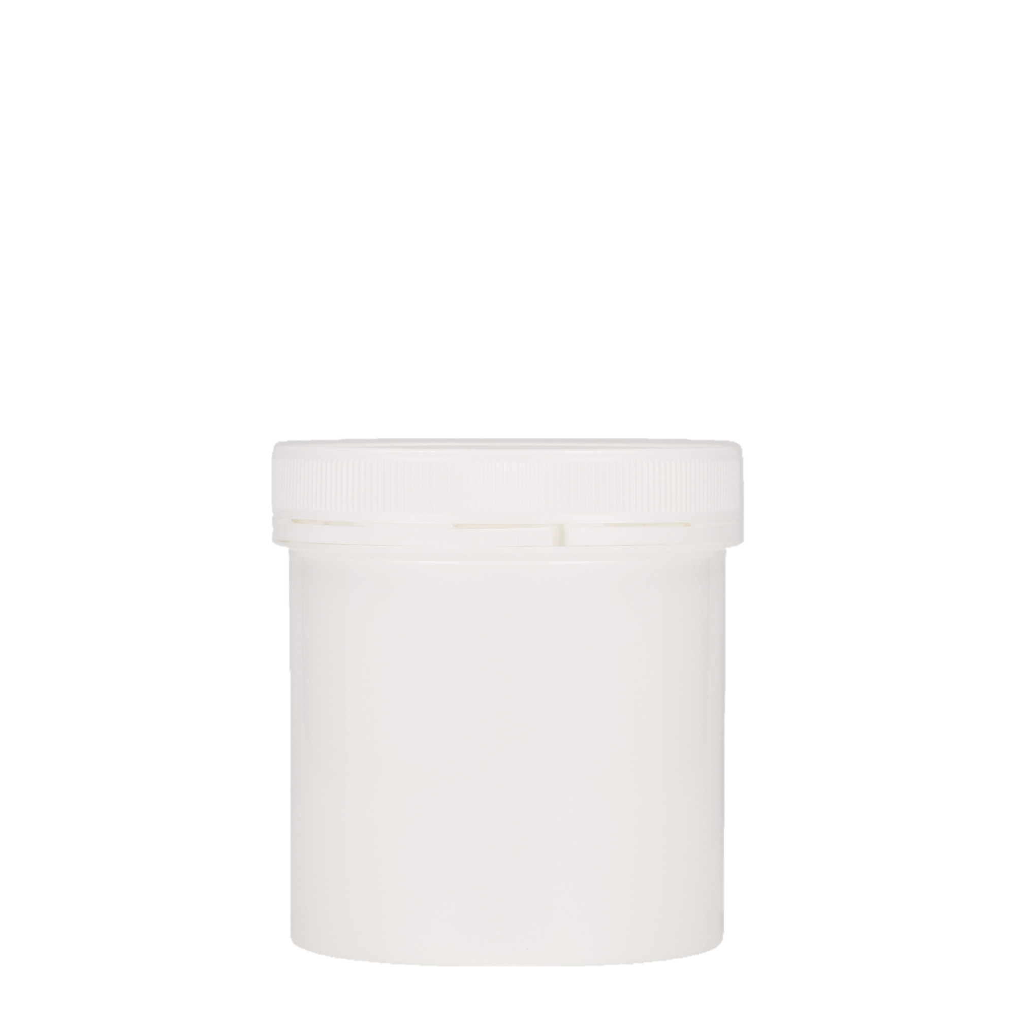 250 ml пластмасова кутия „Securilock“, PP, бяла, затваряне: винтова капачка
