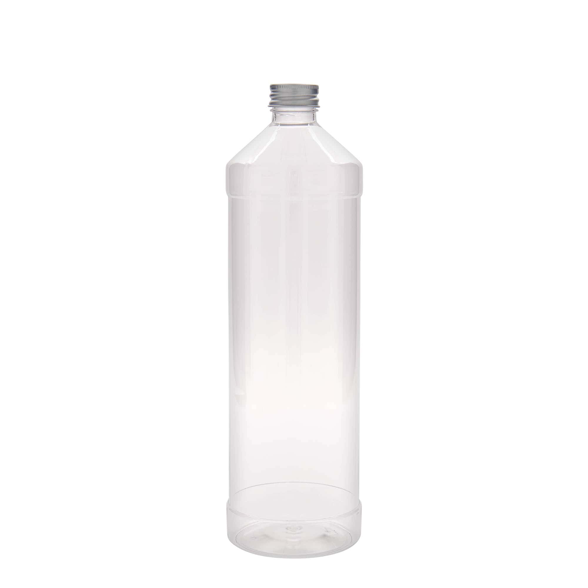 1000 ml PET бутилка „Everytime“, пластмасова, затваряне: винтова капачка GPI 28/410