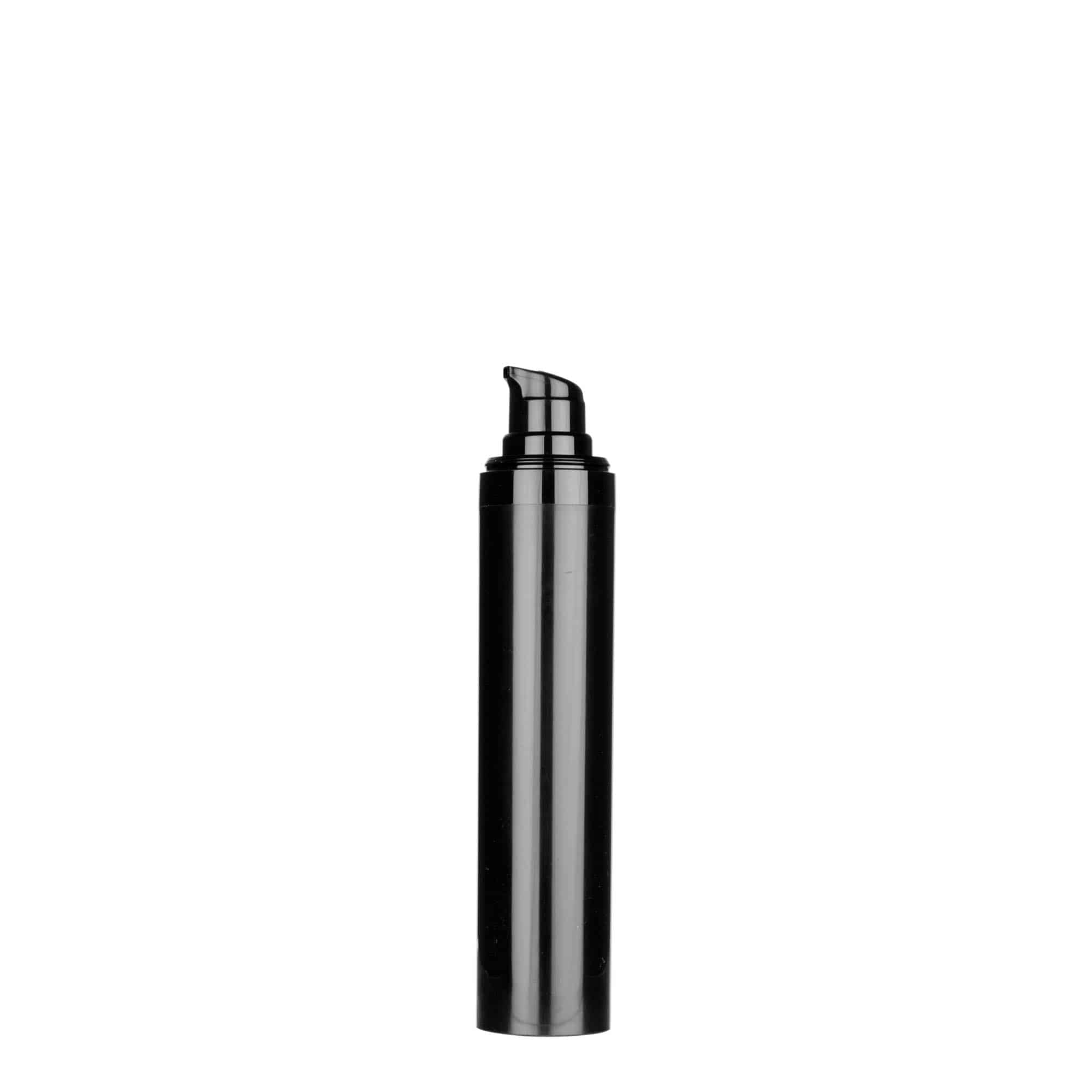 50 ml безвъздушен дозатор „Micro“, PP пластмаса, черен