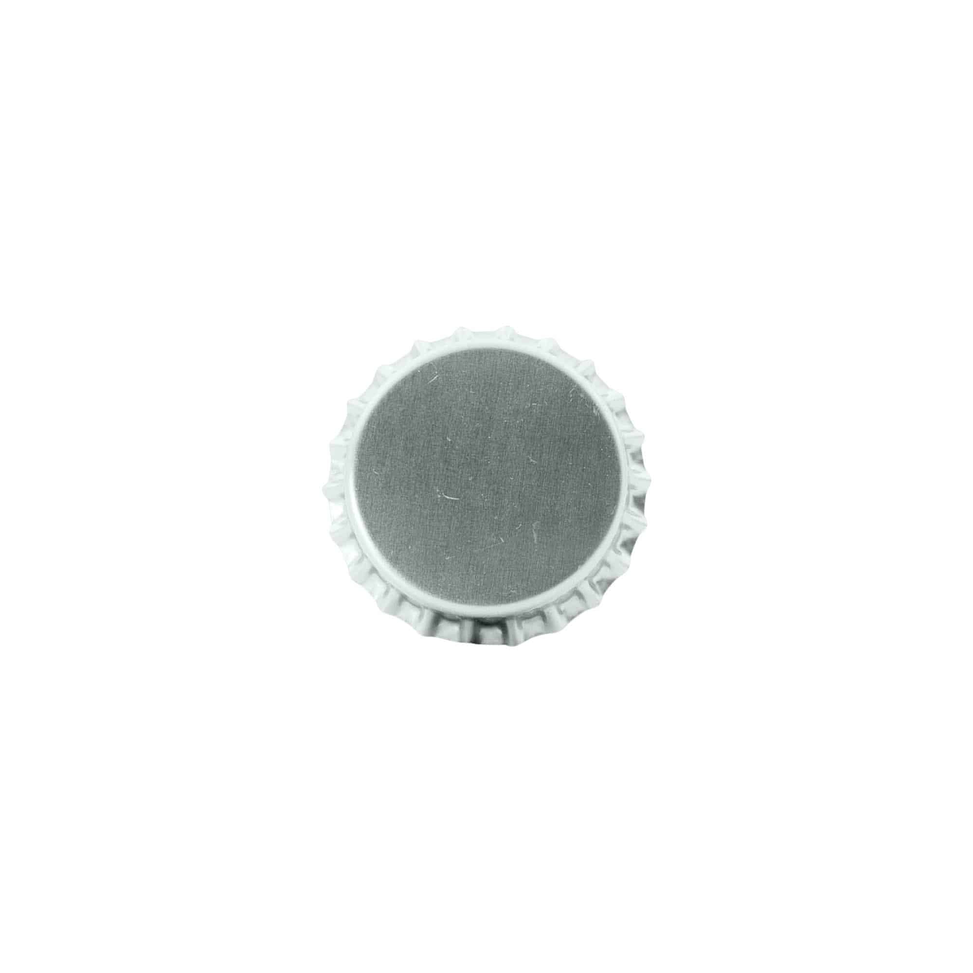 Капачка за бутилки 29 mm, метална, сребриста