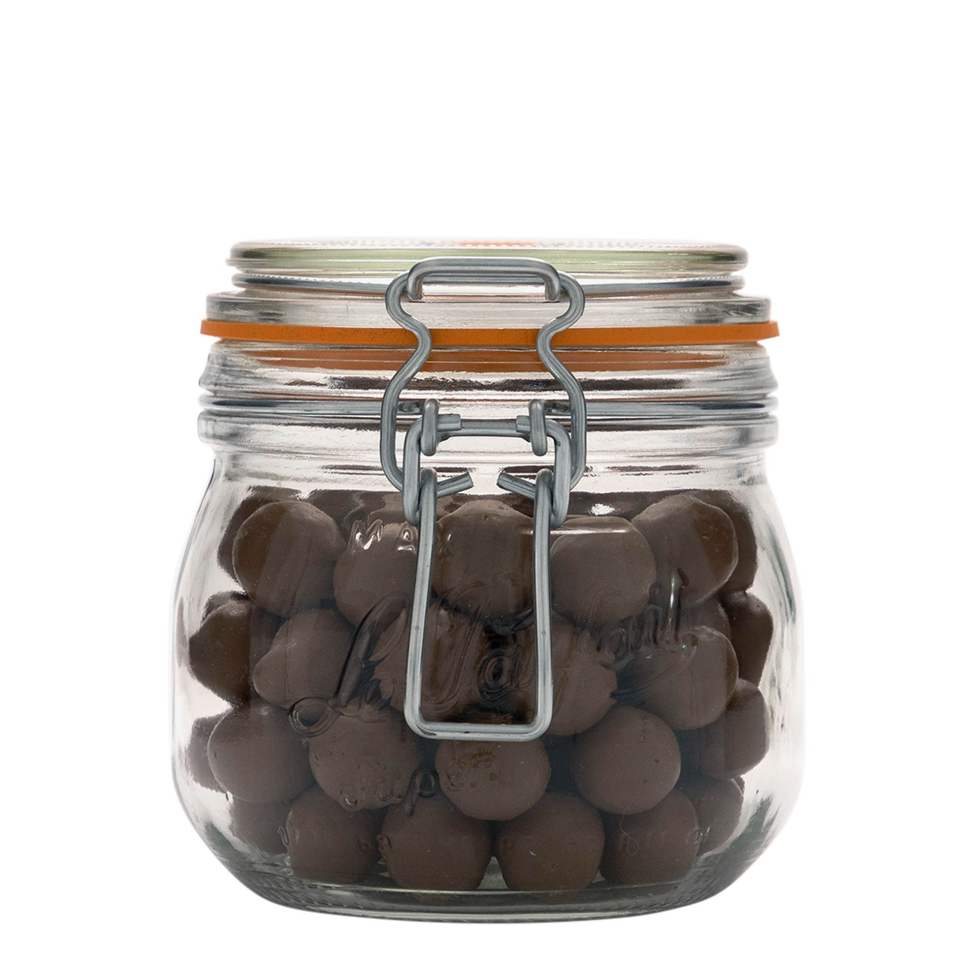 500 мл стъклен буркан с метален скоба 'Le Parfait Super Bocal', отваряне: метален скобен капак 500 мл стъклен буркан с метален скоба 'Le Parfait Super Bocal', отваряне: метален скобен капак