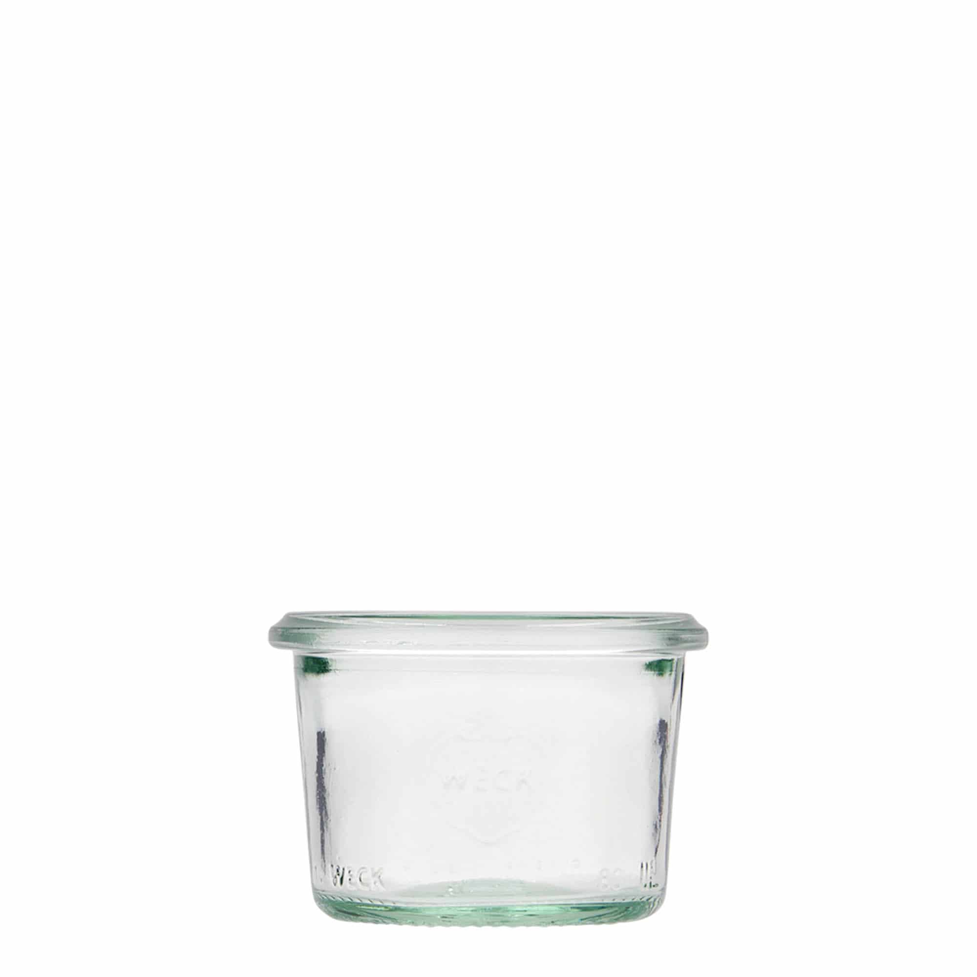 80 ml буркан с широк отвор WECK, затваряне: заоблен ръб