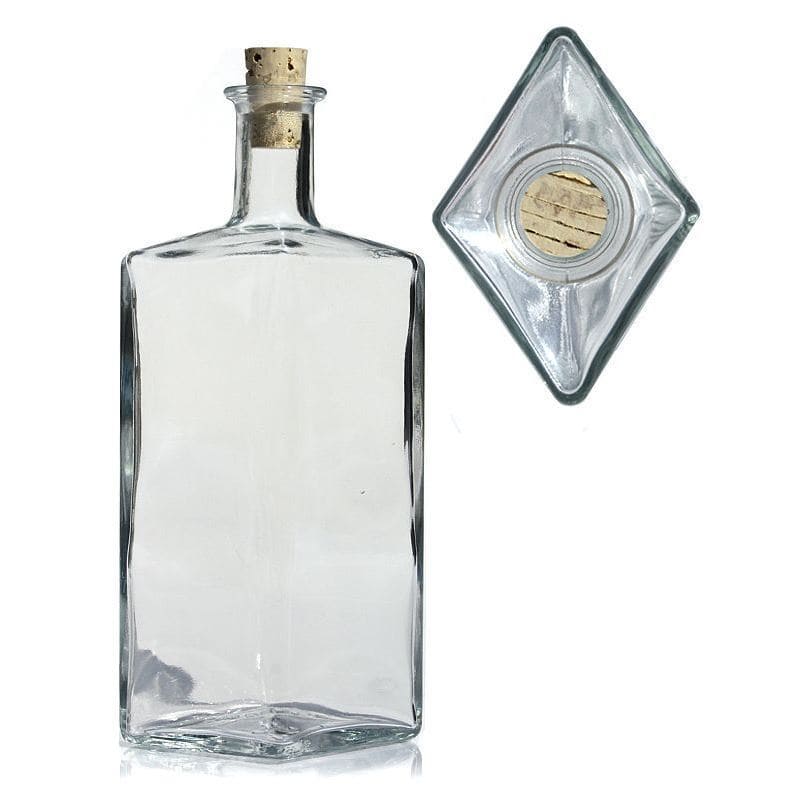 500 ml стъклена бутилка „Riva“, ромбовидна, затваряне: коркова тапа 500 ml стъклена бутилка „Riva“, ромбовидна, затваряне: коркова тапа
