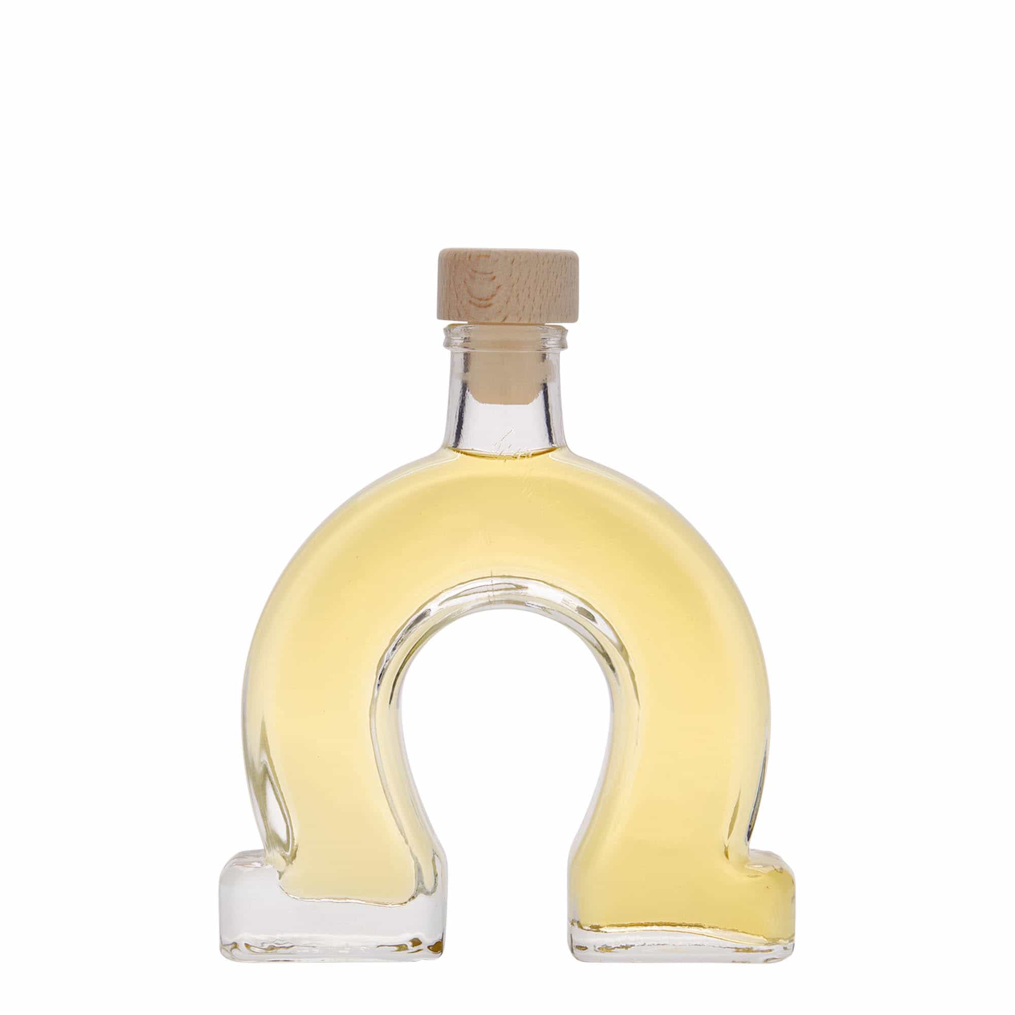 100 ml стъклена бутилка „Подкова“, затваряне: коркова тапа