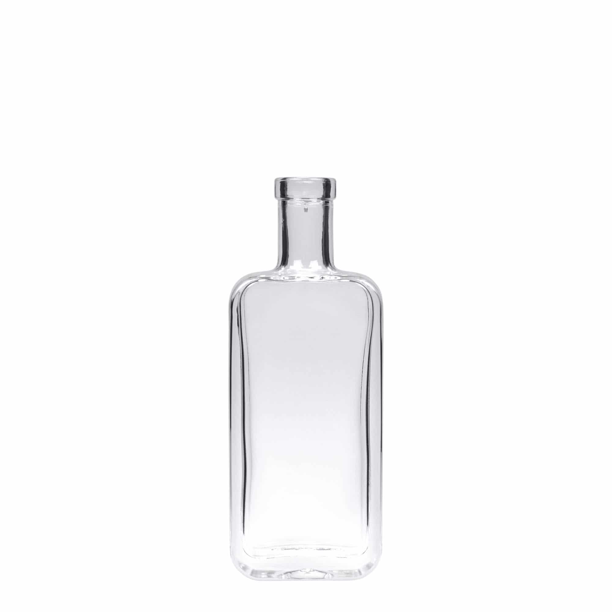 100 ml стъклена бутилка „Nice“, правоъгълна, затваряне: коркова тапа
